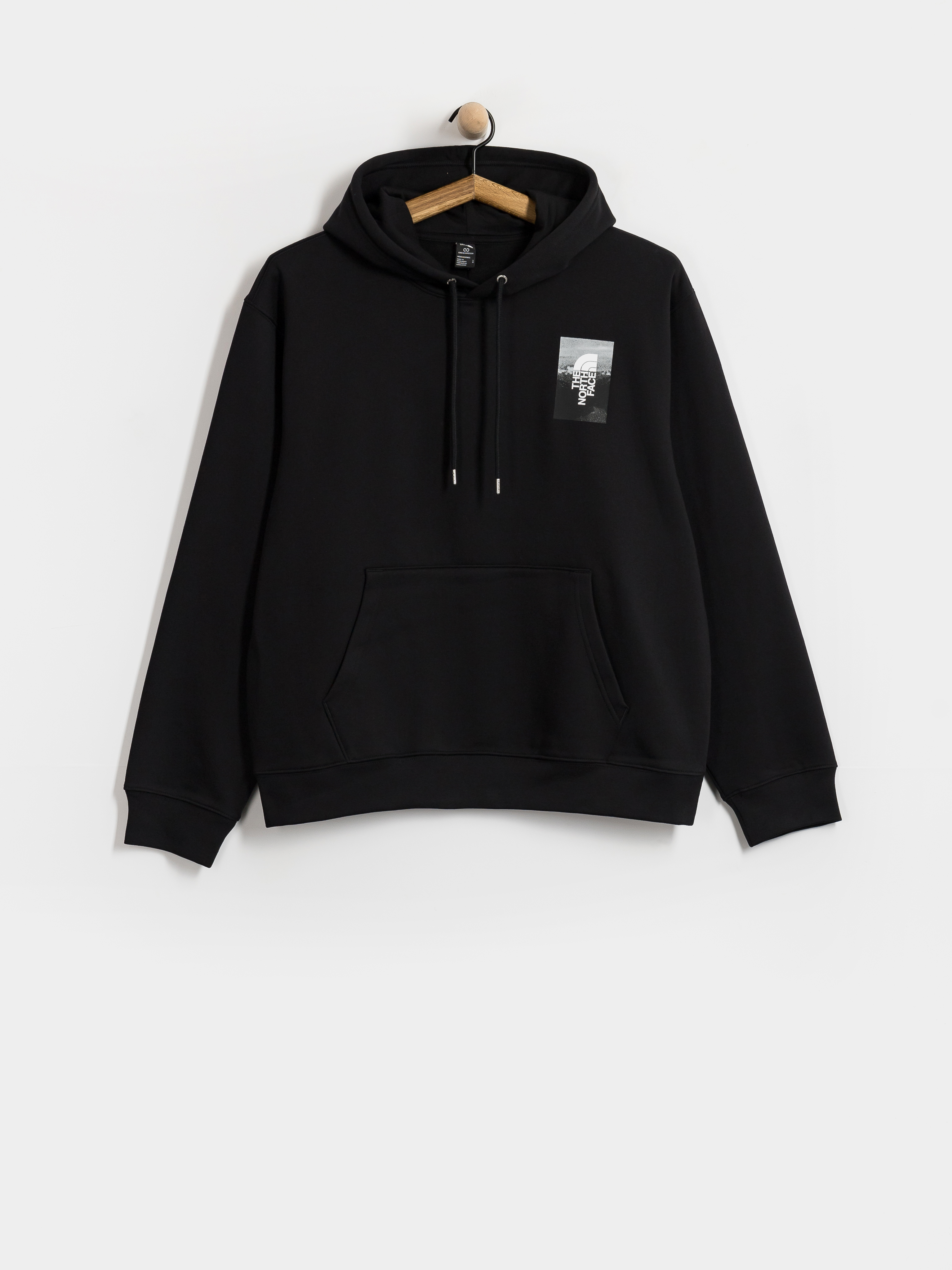 Mikina s kapucňou The North Face Apex 75 Collage Relaxed HD (tnf black)