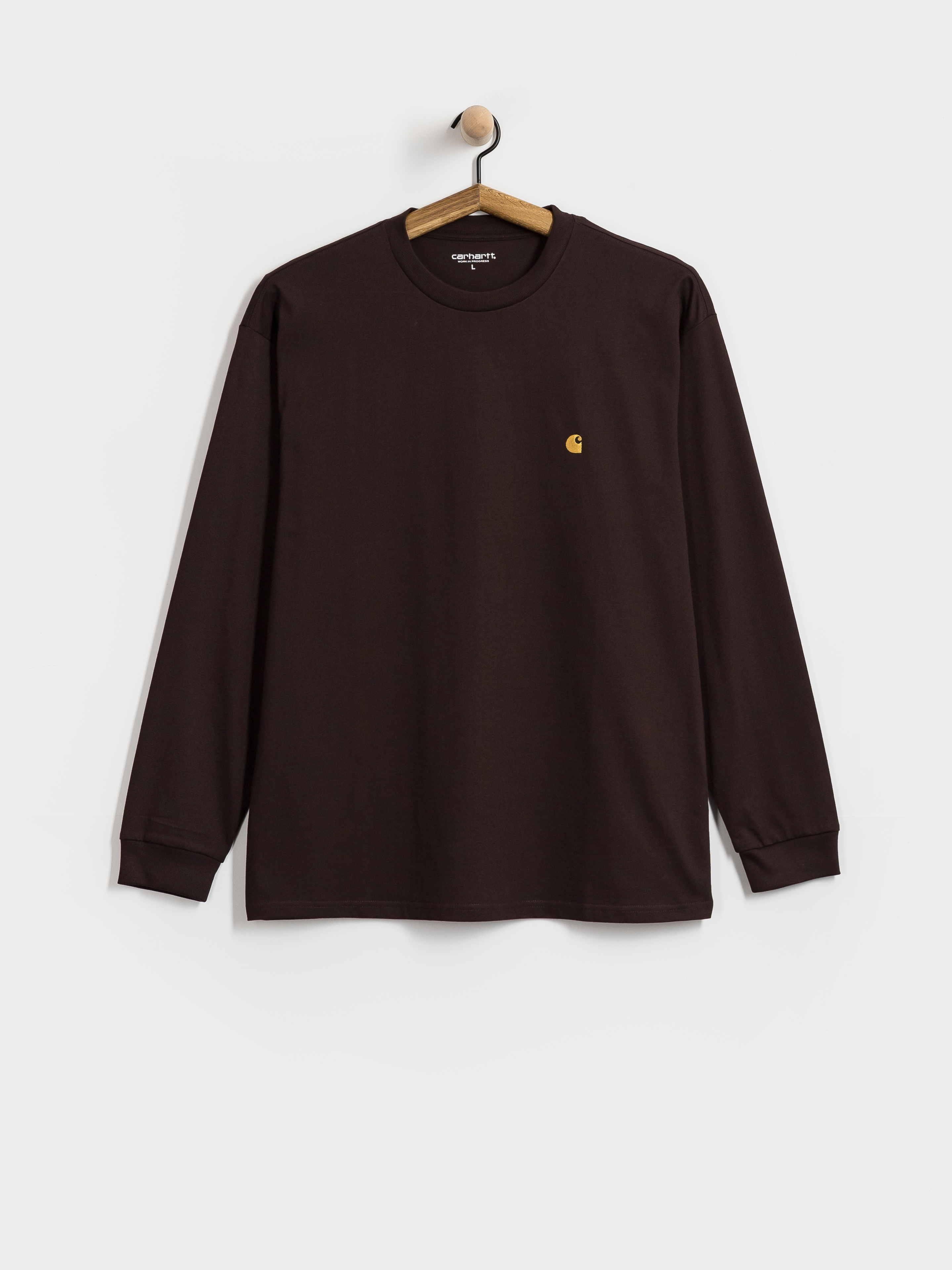 Triko Carhartt WIP Chase (palisander/gold)