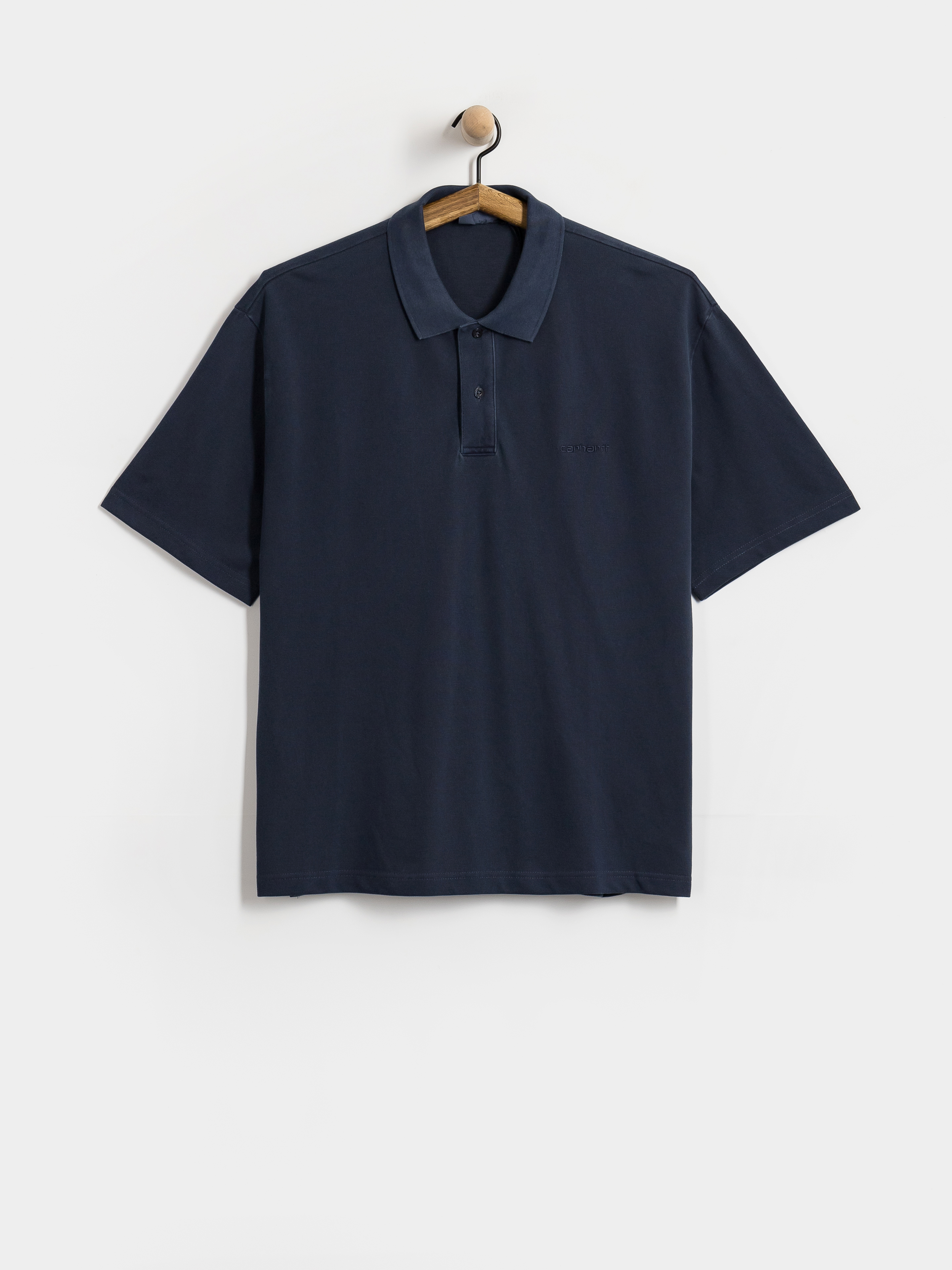 Tričko Carhartt WIP Wayne Polo (dark navy/garment dyed)
