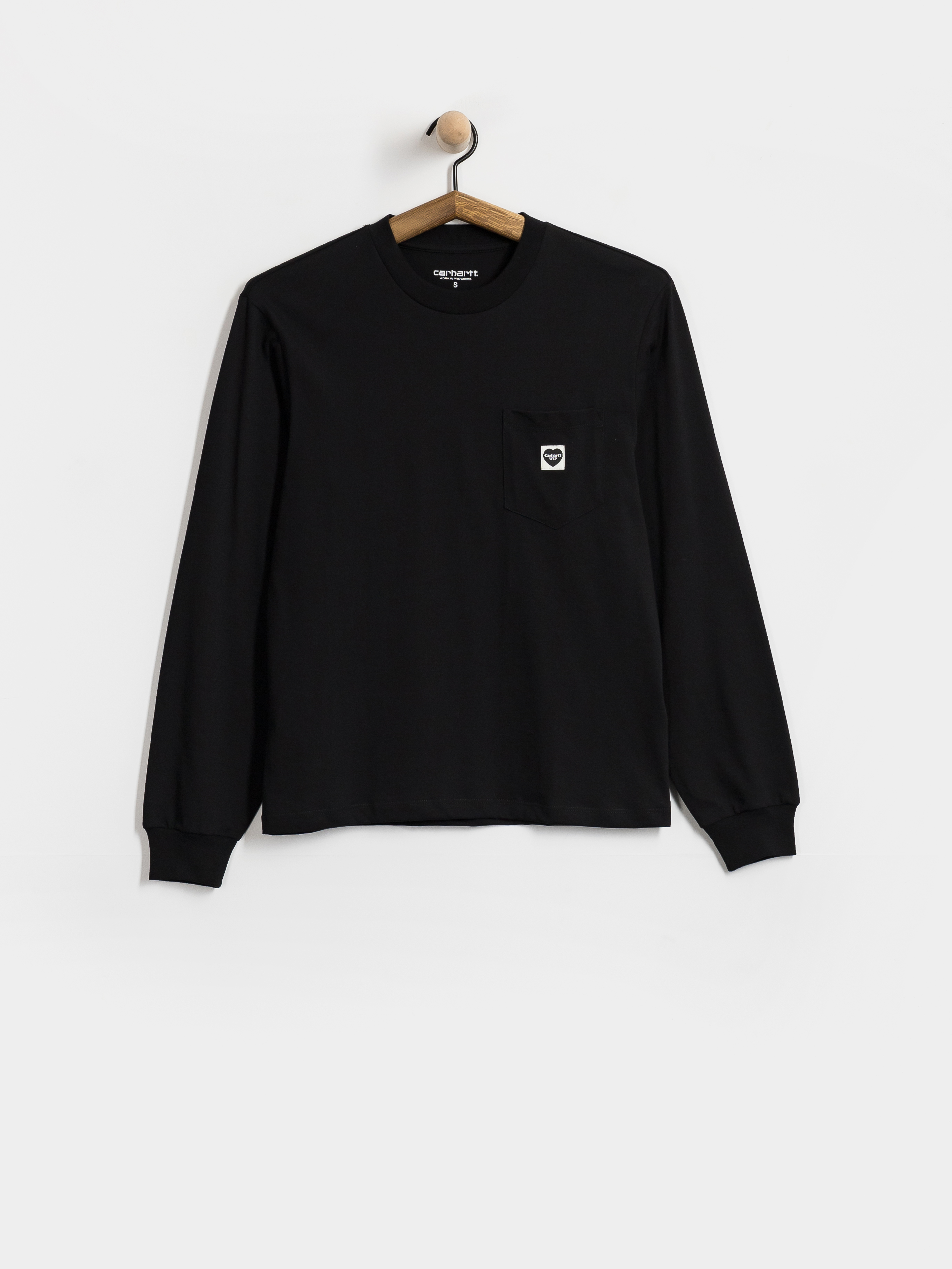 Triko Carhartt WIP Pocket Small Heart Wmn (black/black)