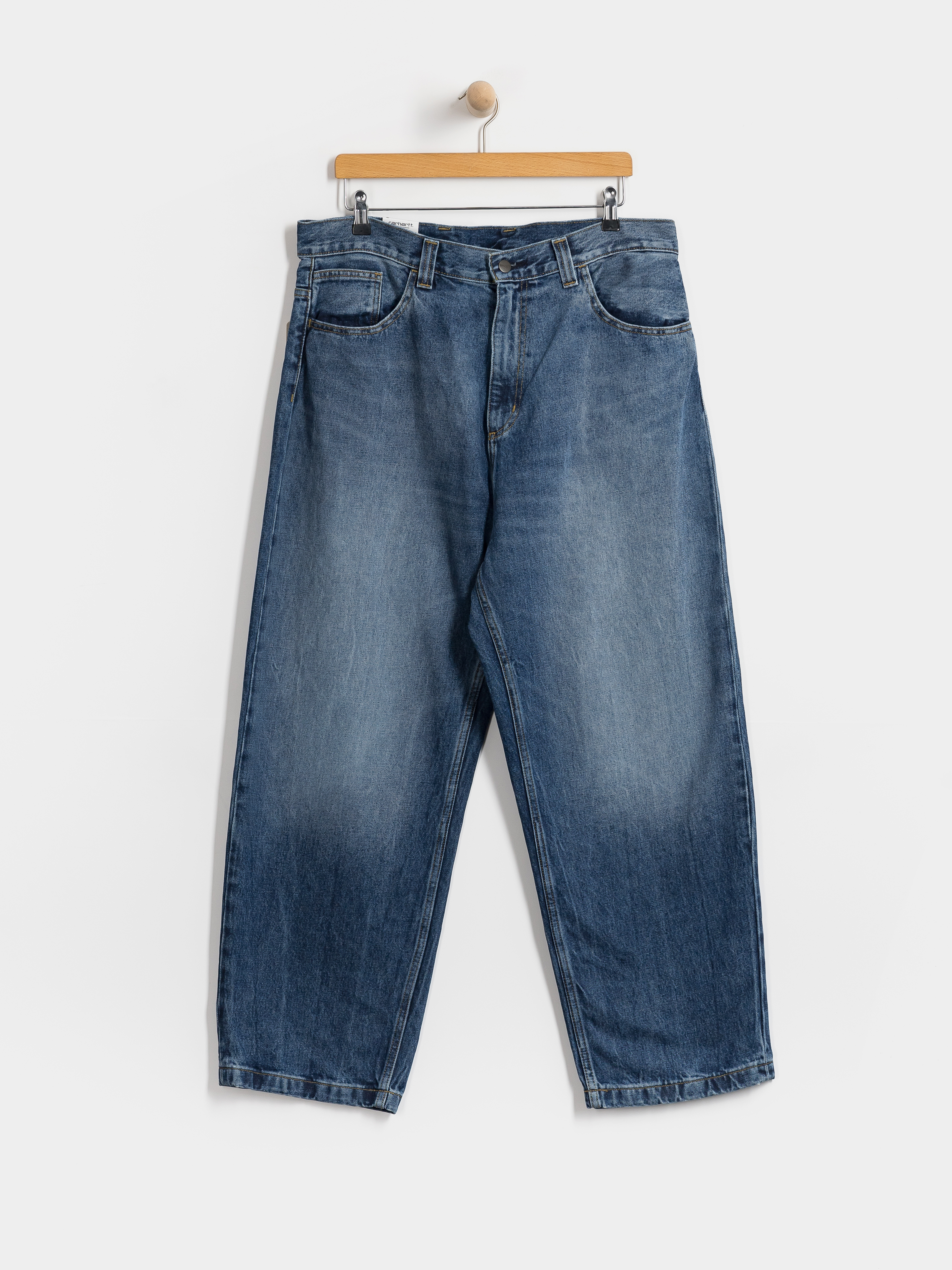 Nohavice Carhartt WIP Brandon (blue/marble used wash)