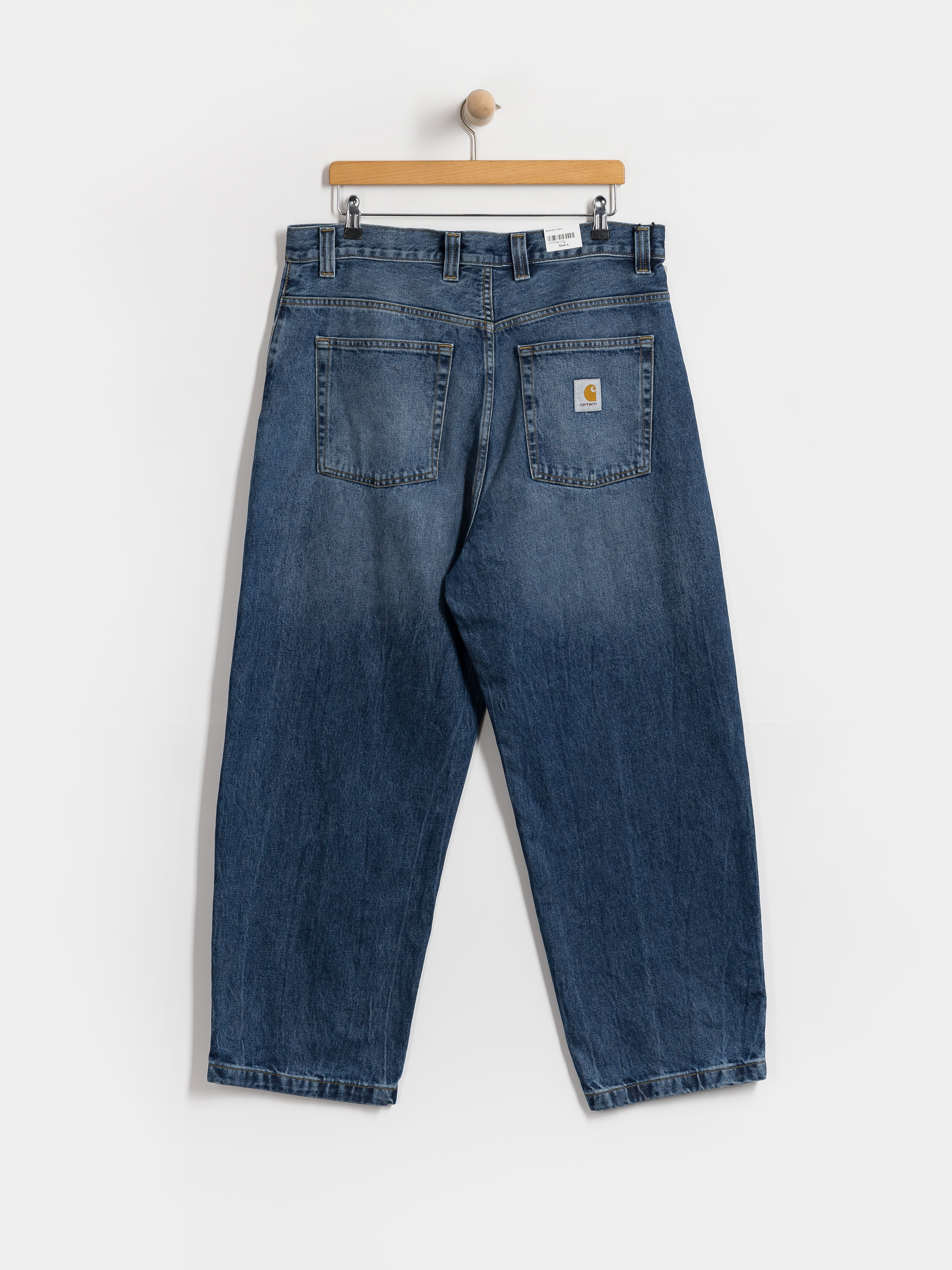 Nohavice Carhartt WIP Brandon (blue/marble used wash)