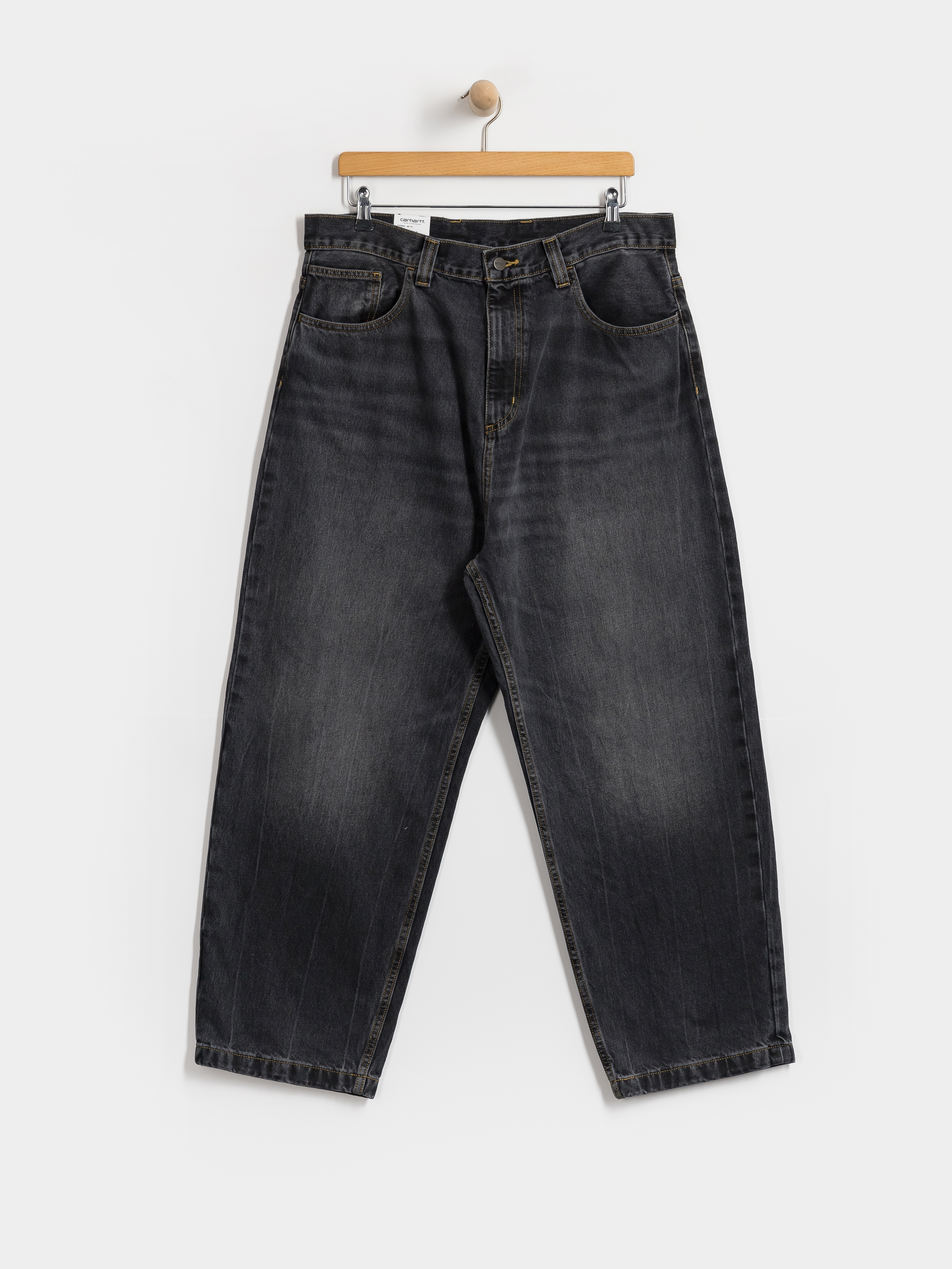 Nohavice Carhartt WIP Brandon (black/marble used wash)