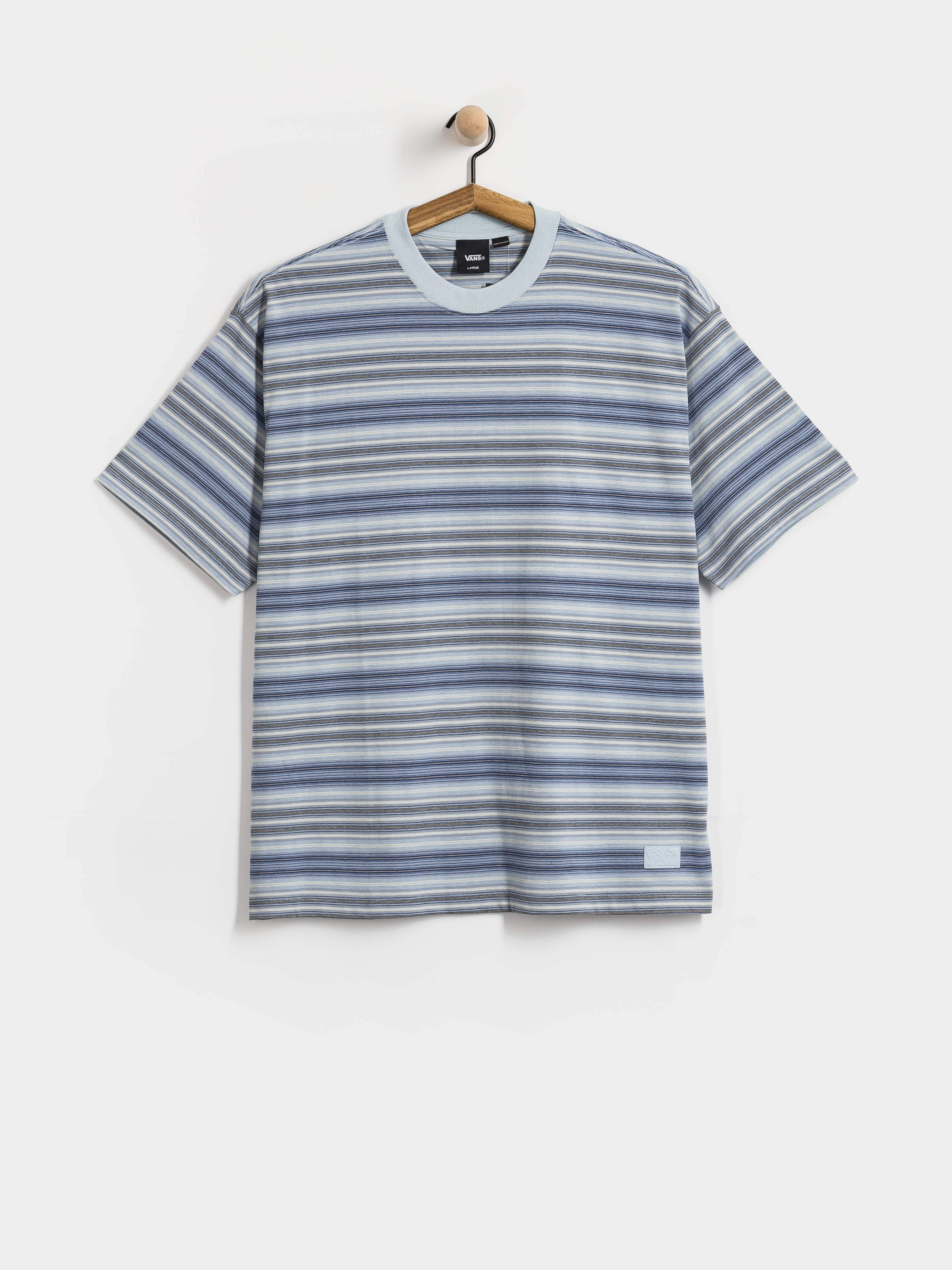 Tričko Vans Stripe Ringer Loose (soft slate)