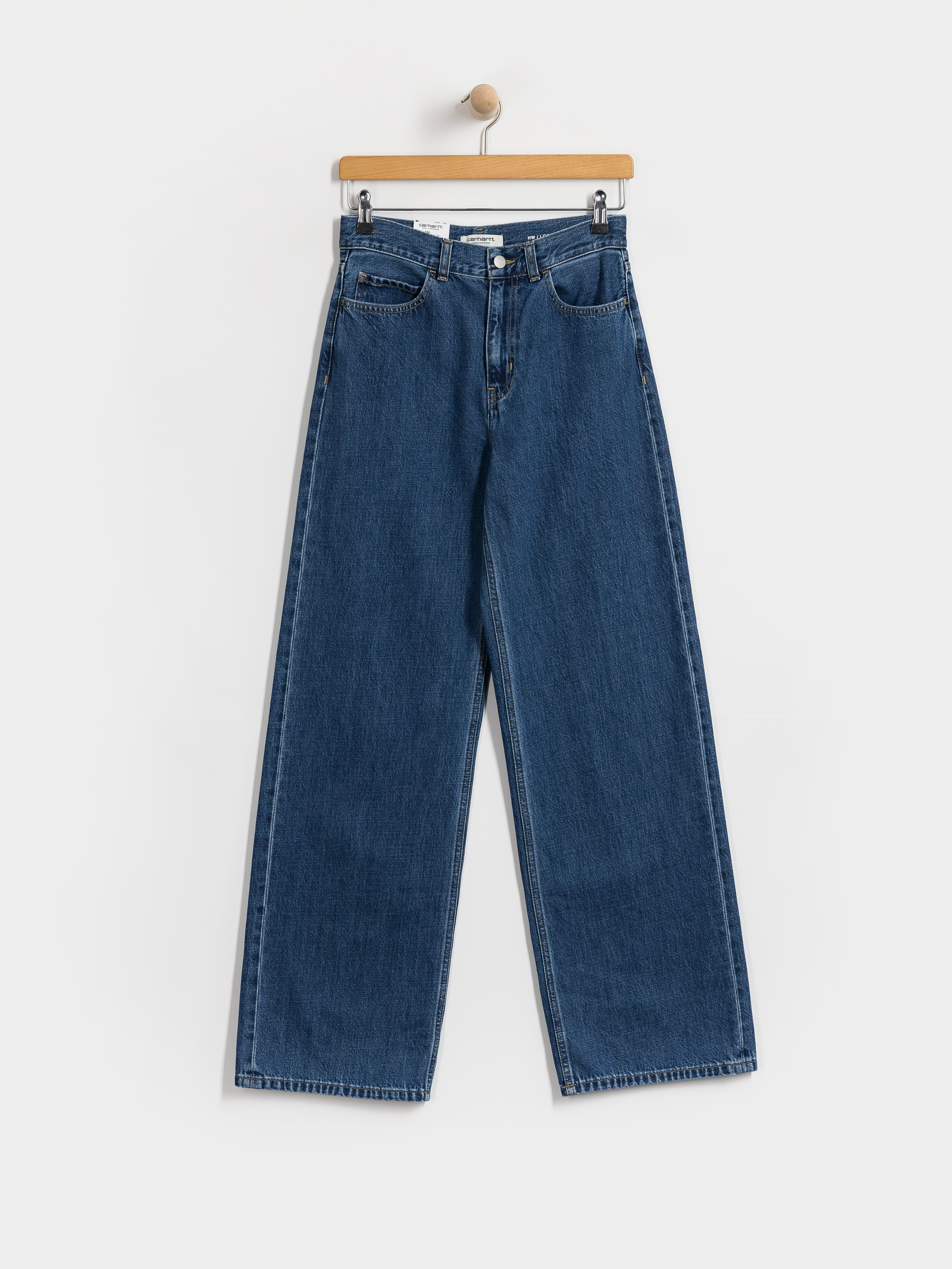 Nohavice Carhartt WIP Jane Wmn (blue/heavy stone wash)