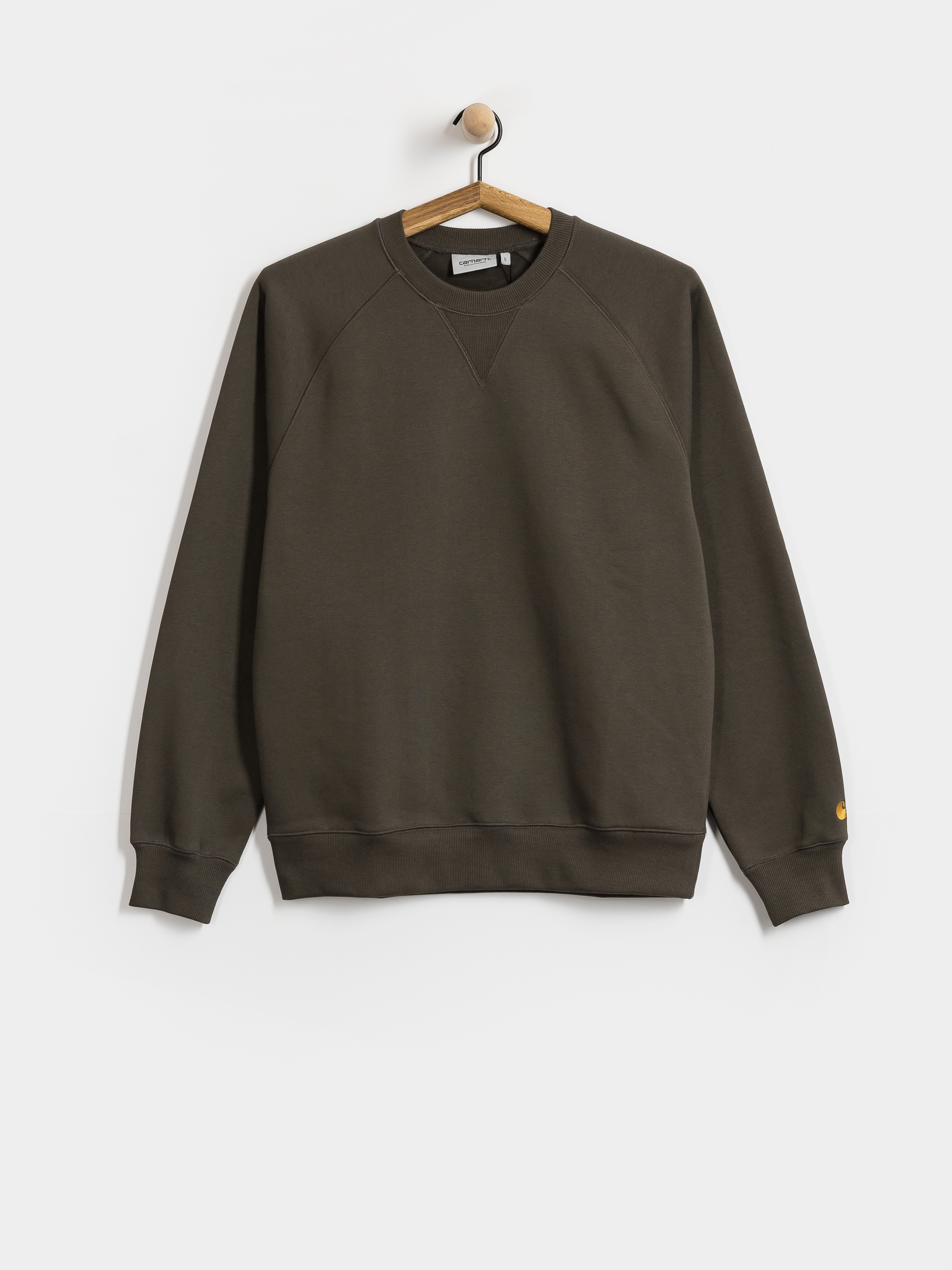 Mikina Carhartt WIP Chase (shungite/gold)