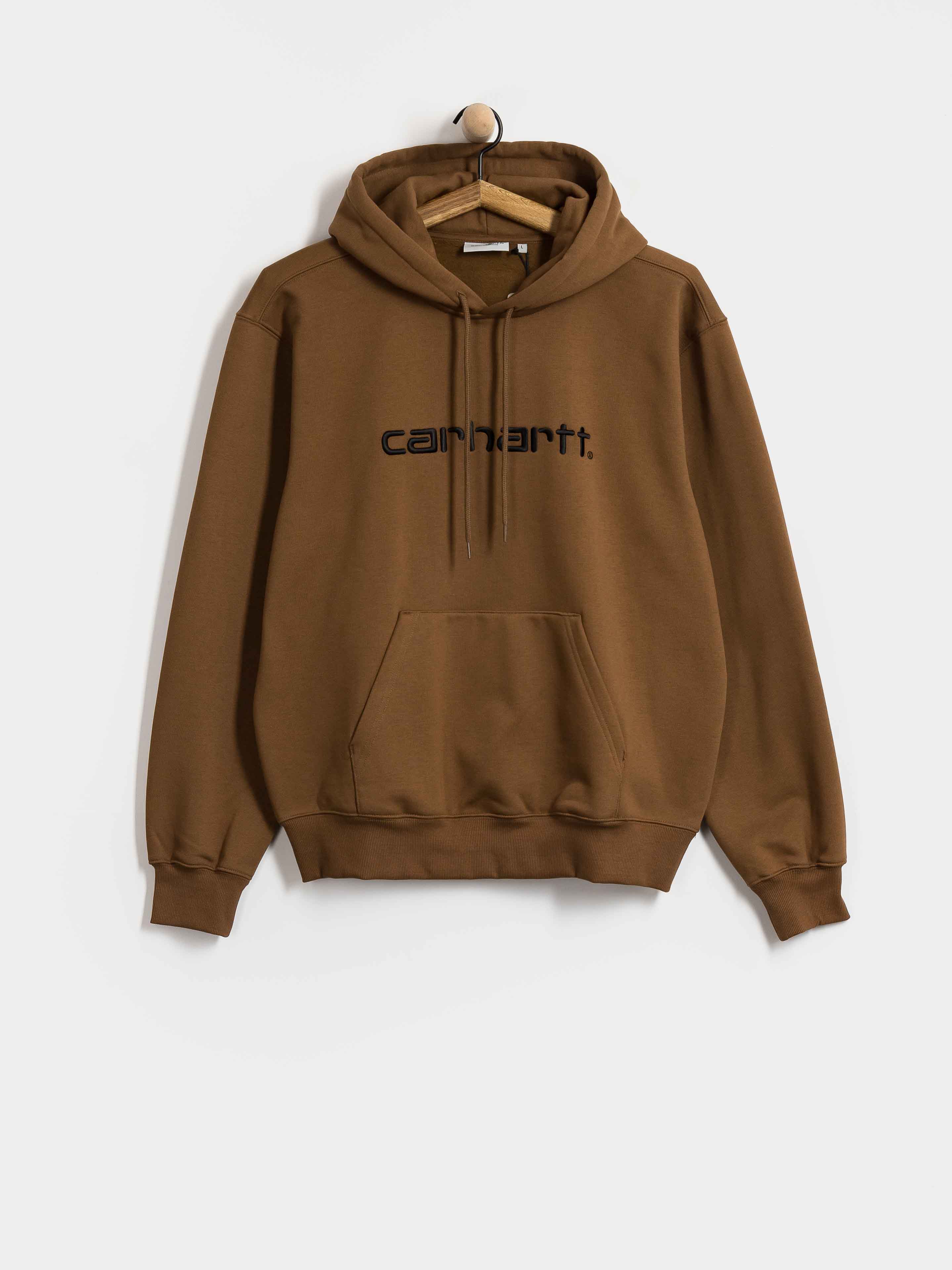 Mikina s kapucňou Carhartt WIP Carhartt HD (wip h brown/black)