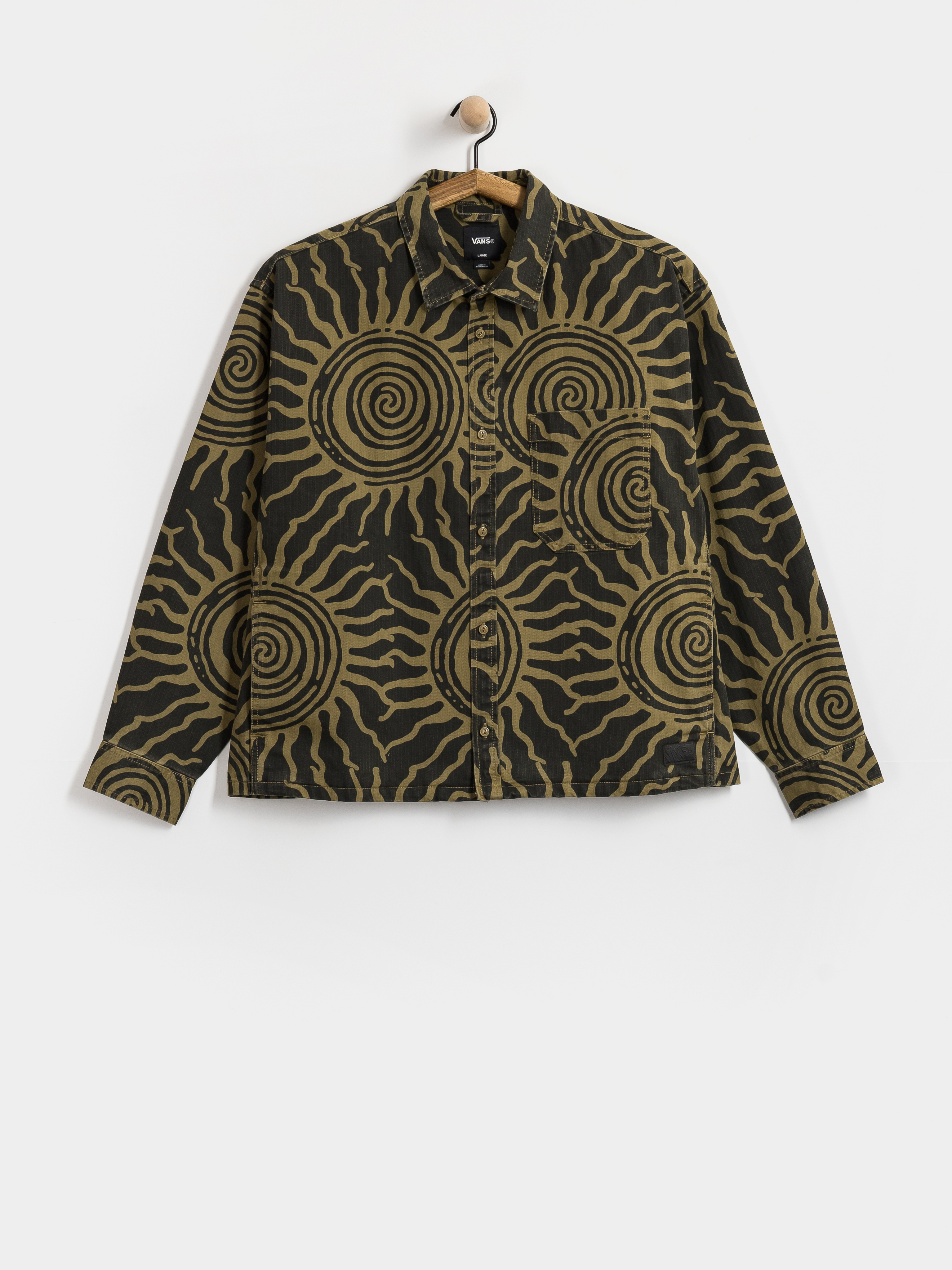 Košeľa Vans Martinez Cotton Overshirt (faded black)