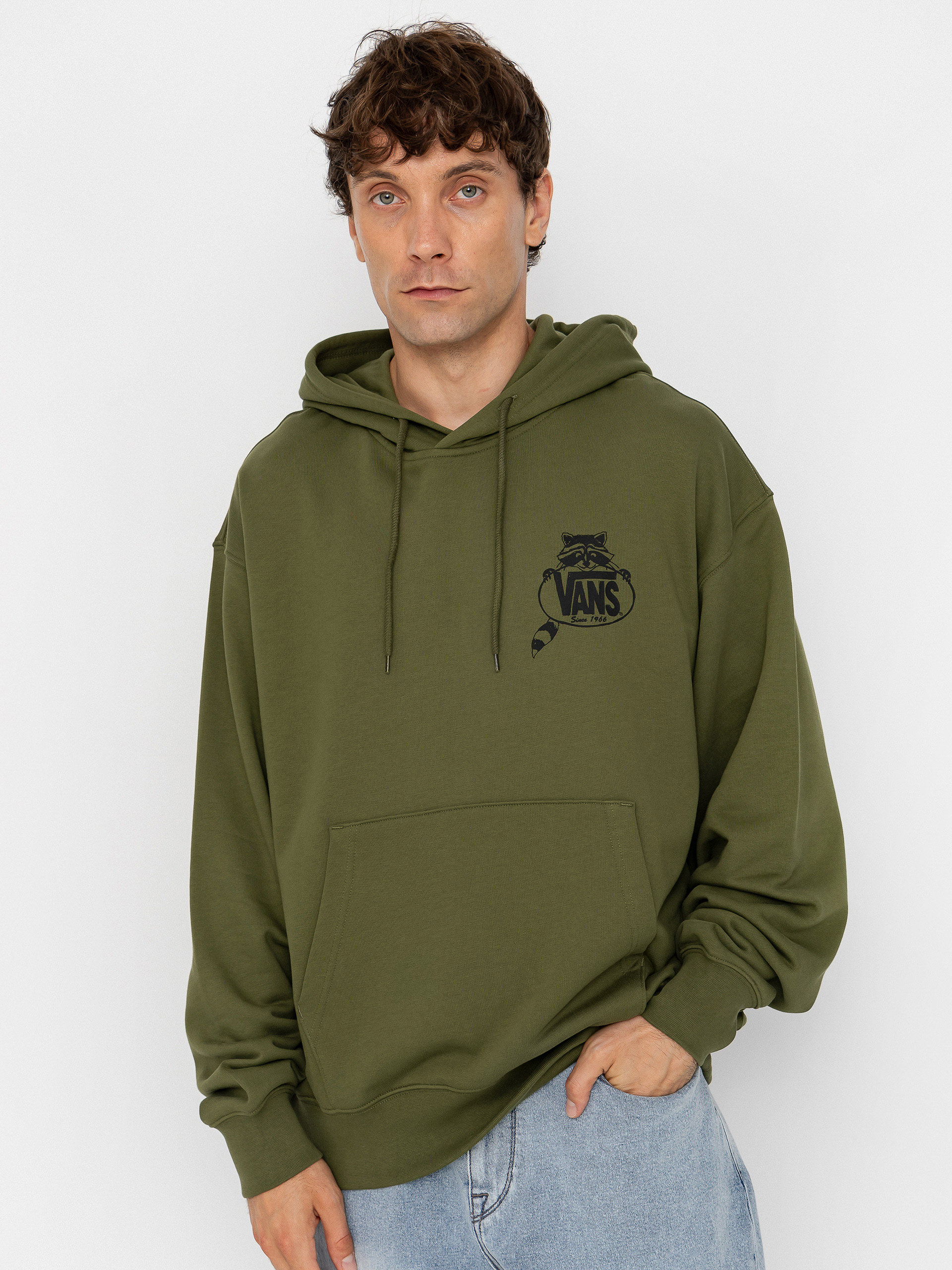 Mikina s kapucňou Vans Trashy HD (green balsam)