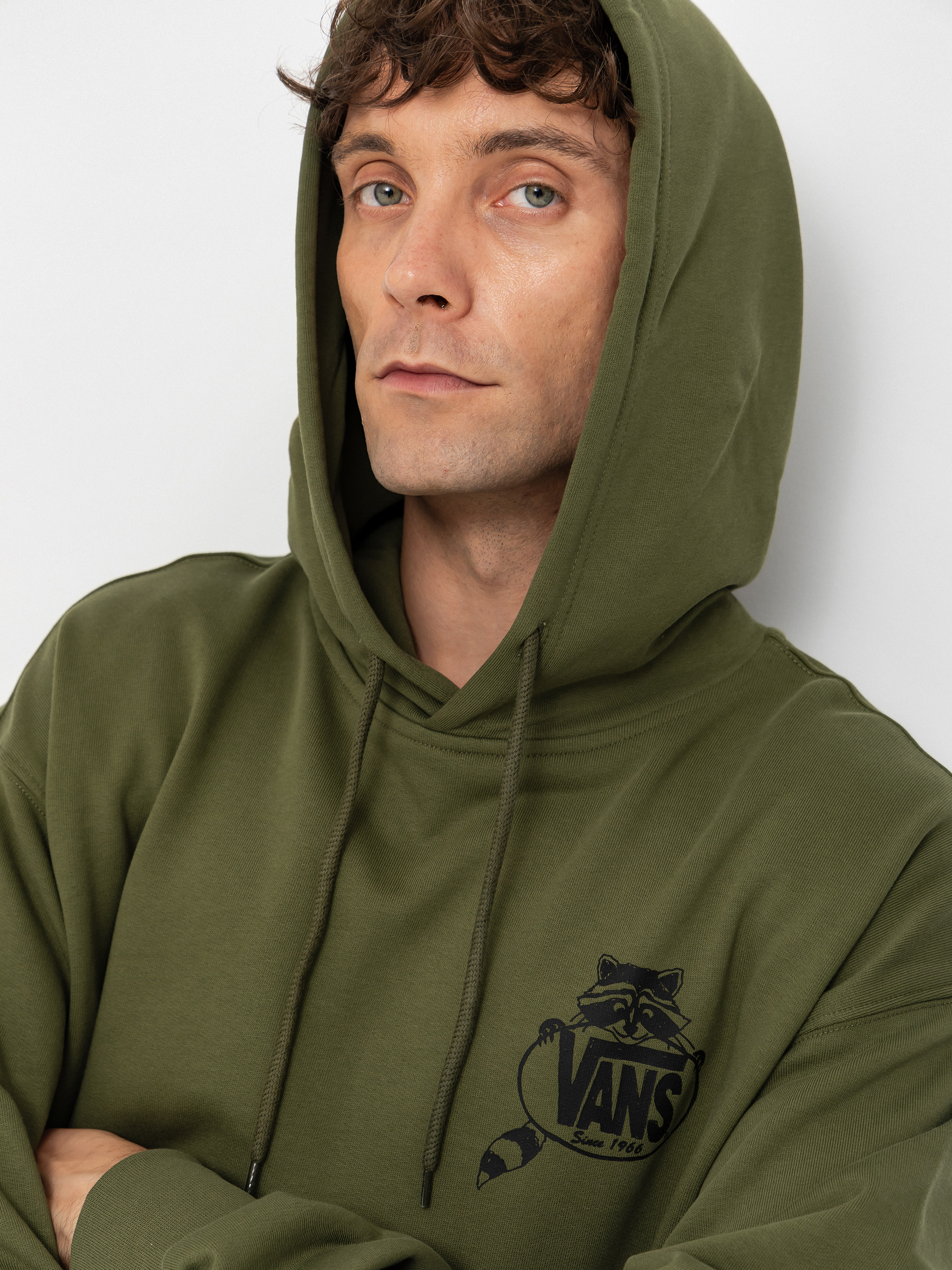 Mikina s kapucňou Vans Trashy HD (green balsam)
