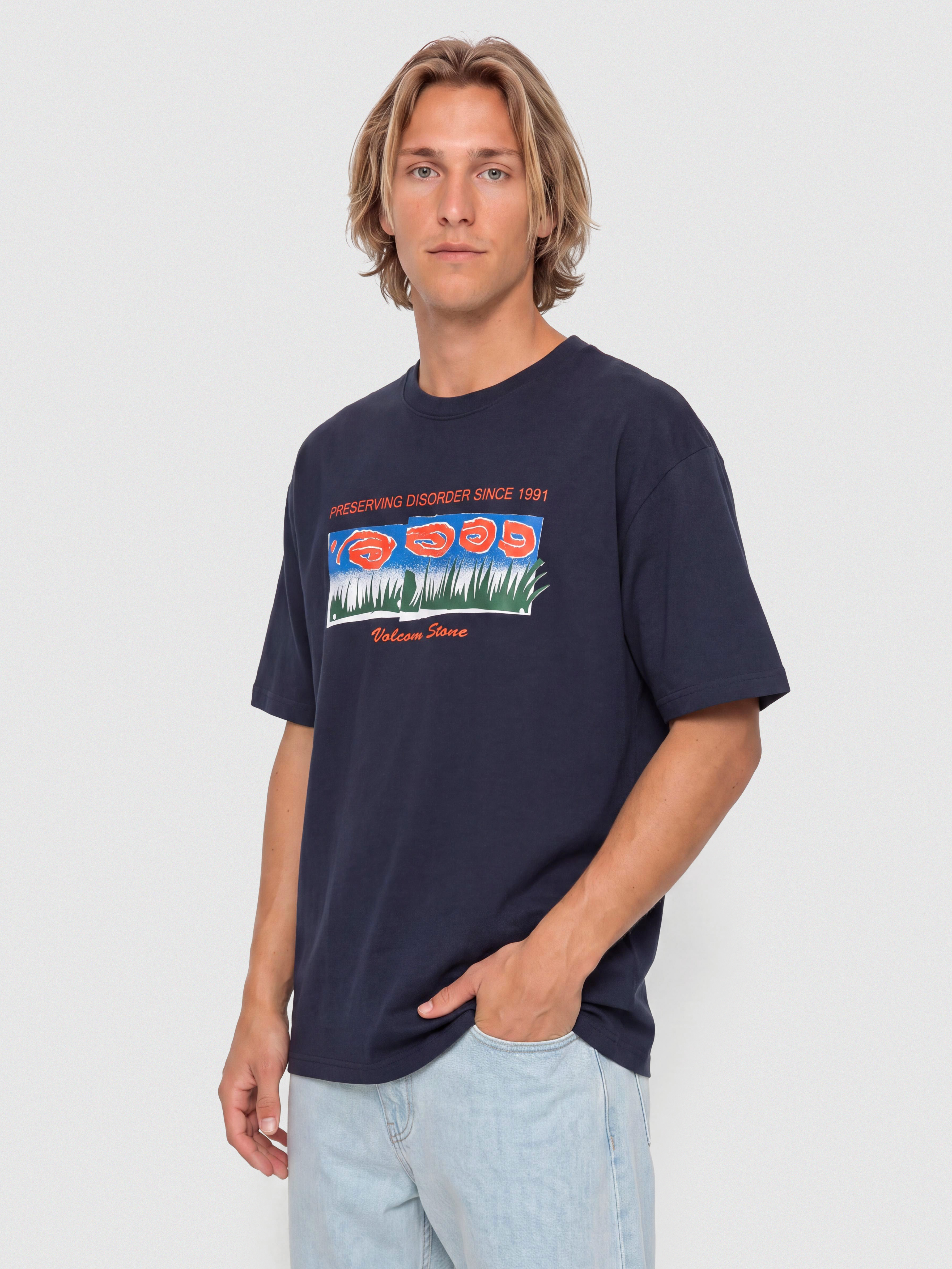 Tričko Volcom Fa Carrau 1 Lse (marine)