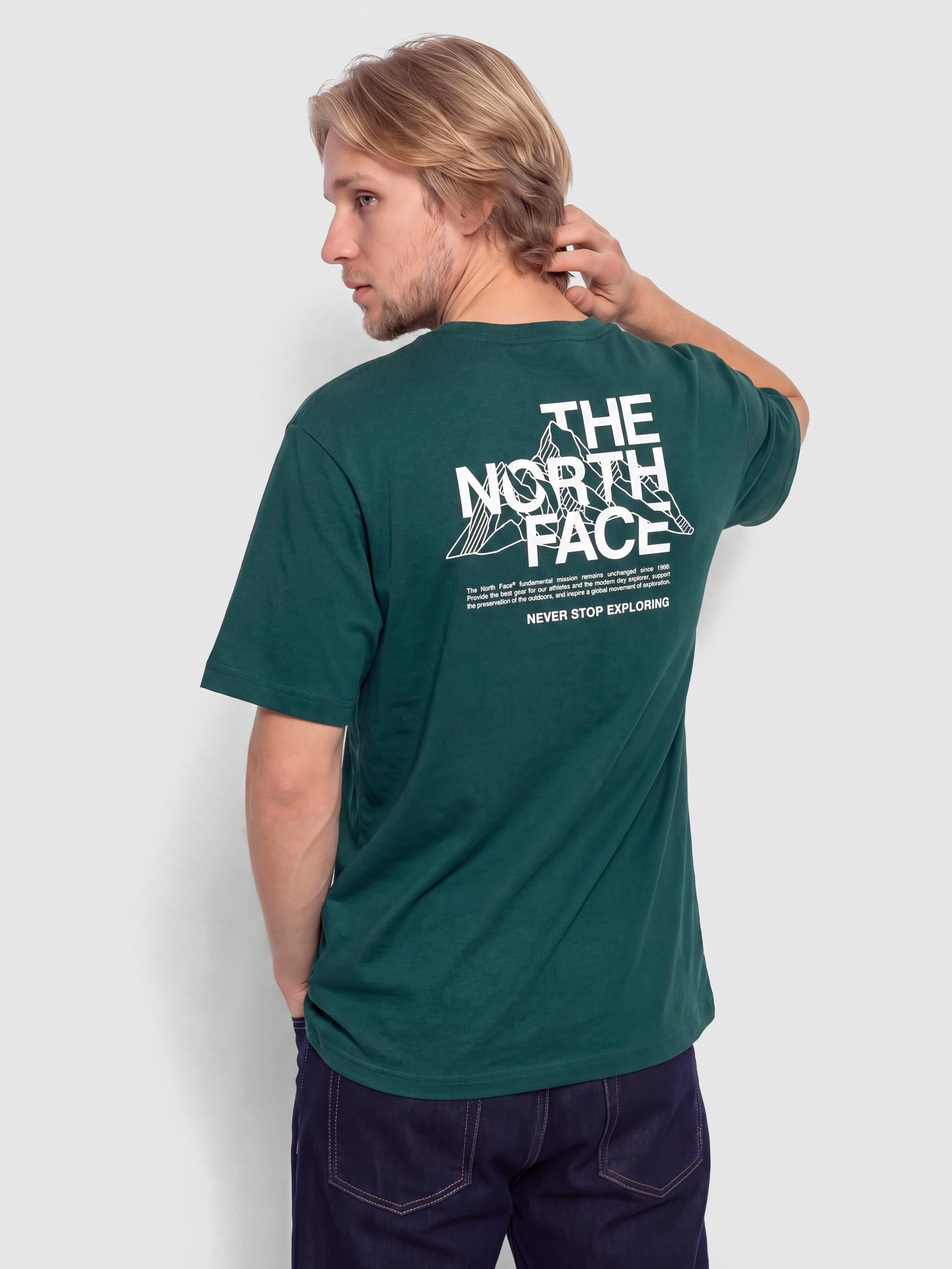 Tričko The North Face Mountain Sketch (pacific teal)