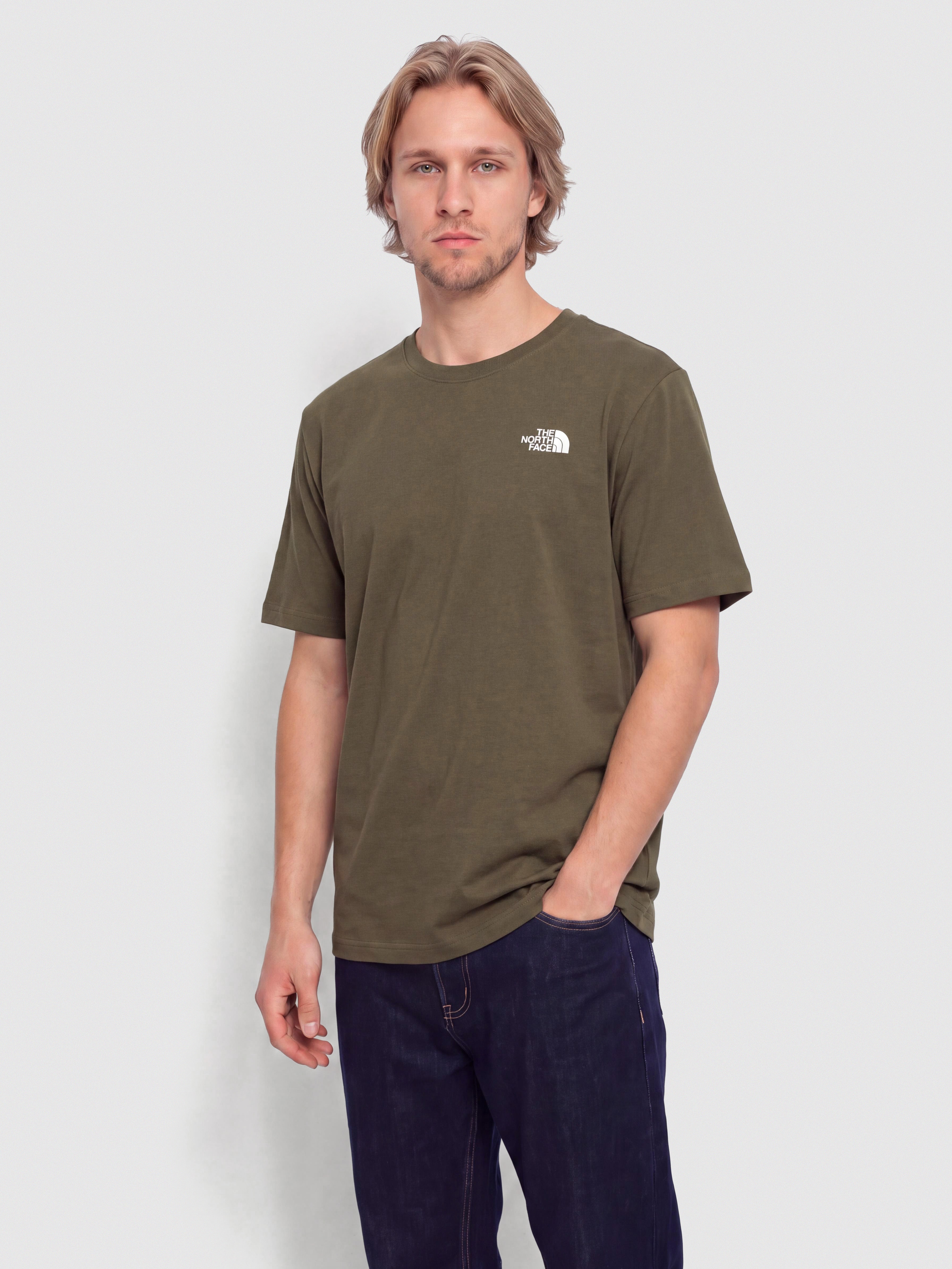 Tričko The North Face Box Nse Celebration (new taupe green)