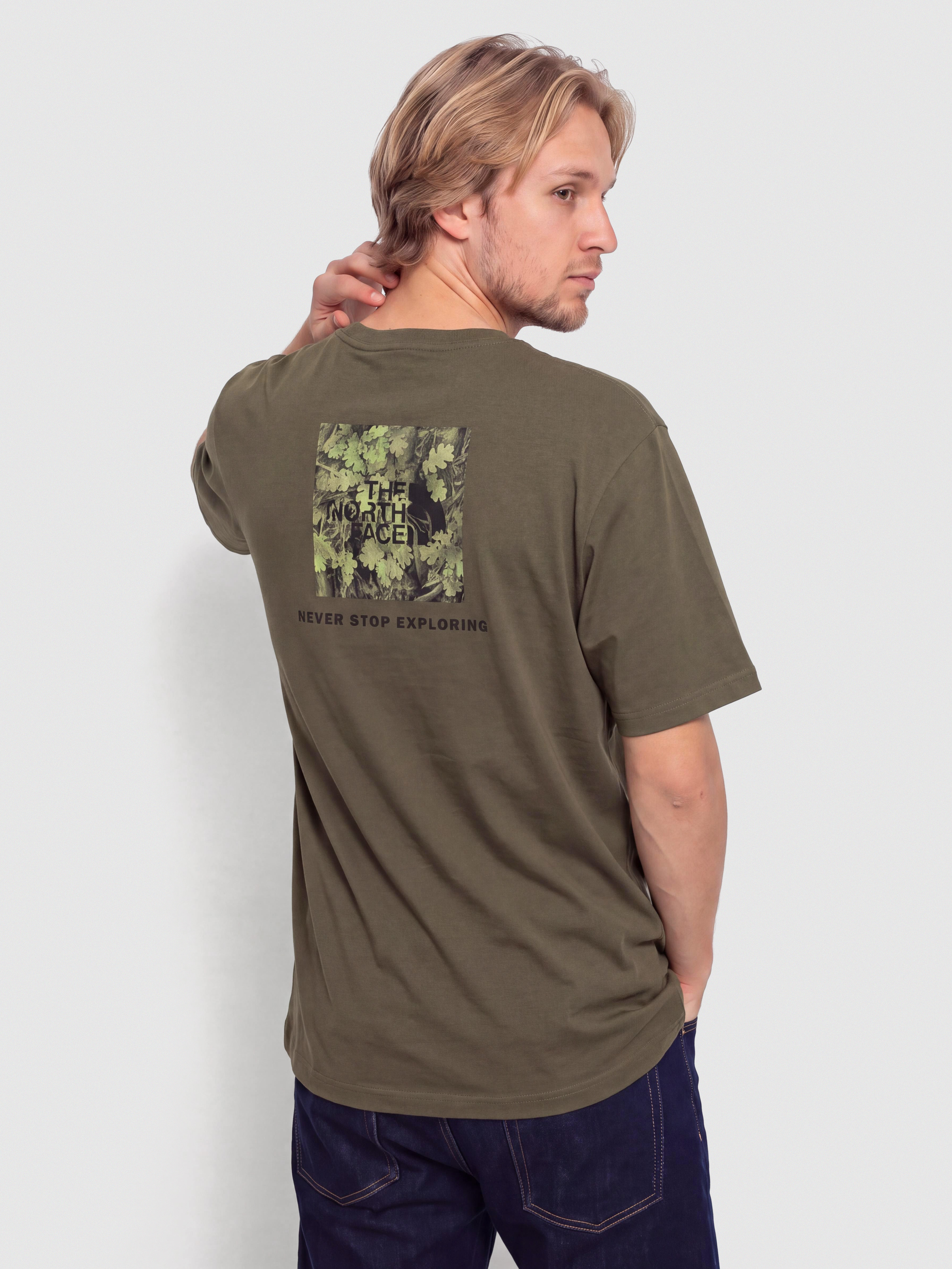 Tričko The North Face Yosemite Oak Box Nse Regular (new taupe green)