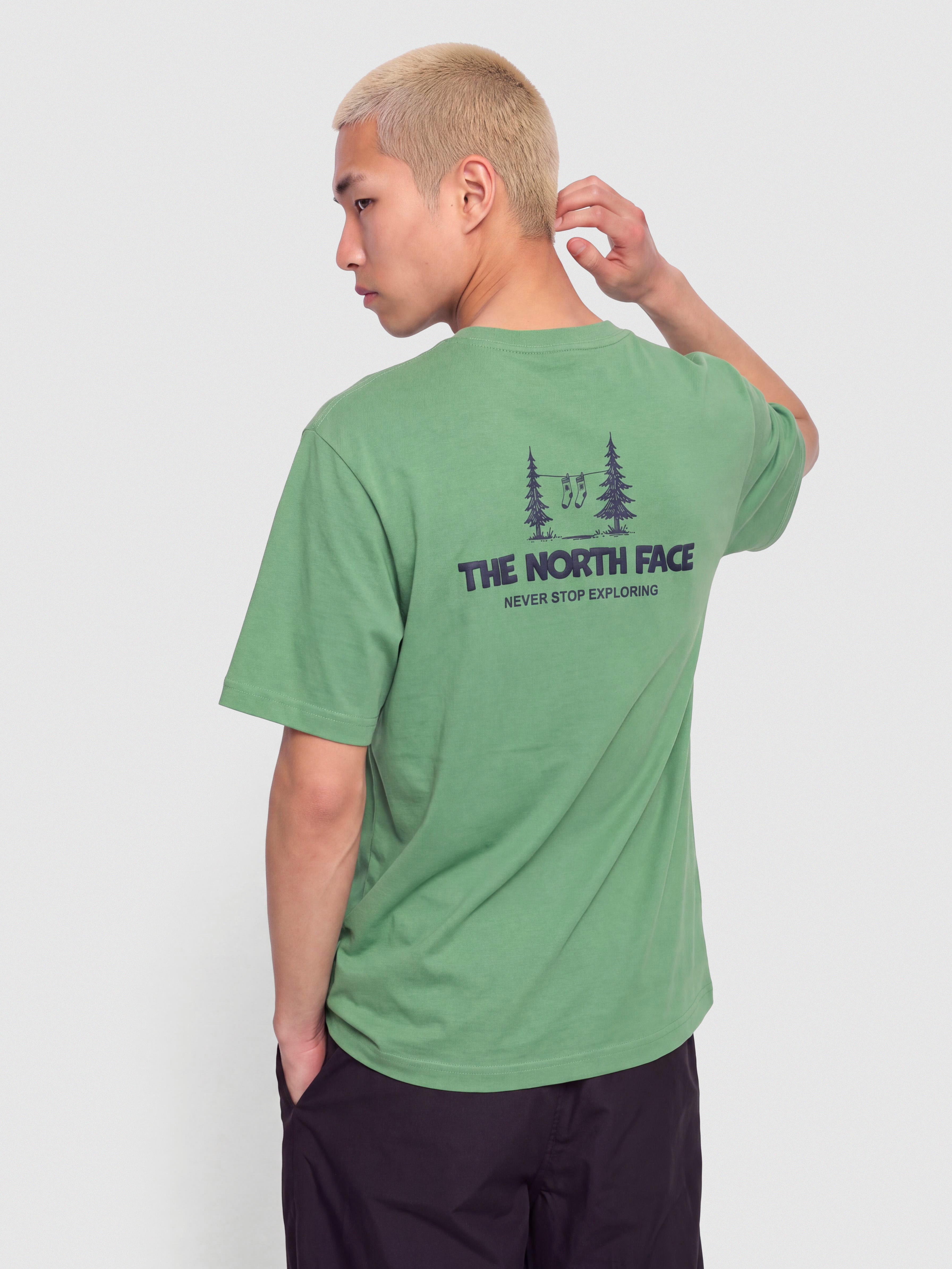 Tričko The North Face Camping Relaxed (dimmed algae)