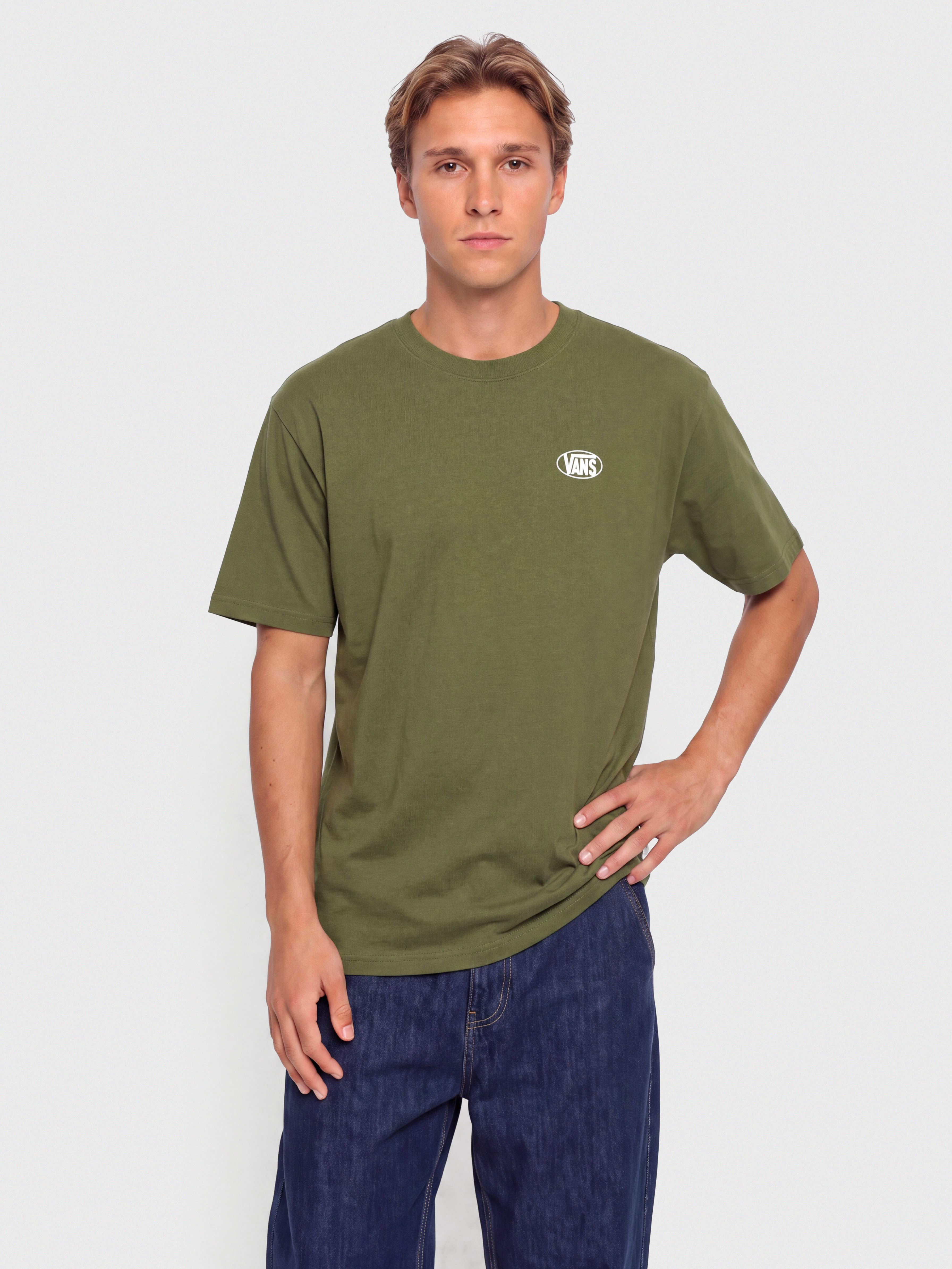 Tričko Vans Oval Logo Loose (green balsam)