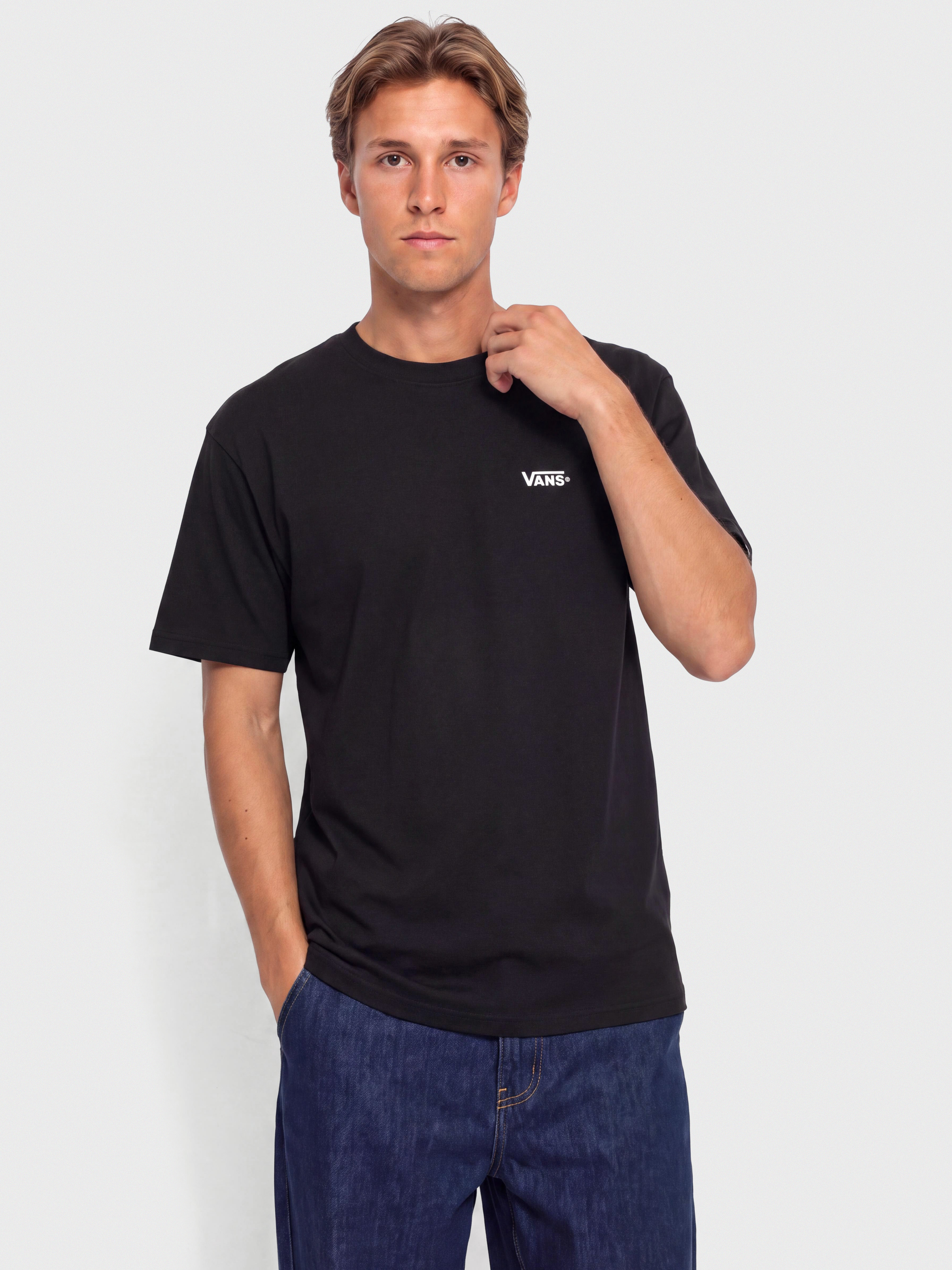 Tričko Vans New Left Chest (black/white)