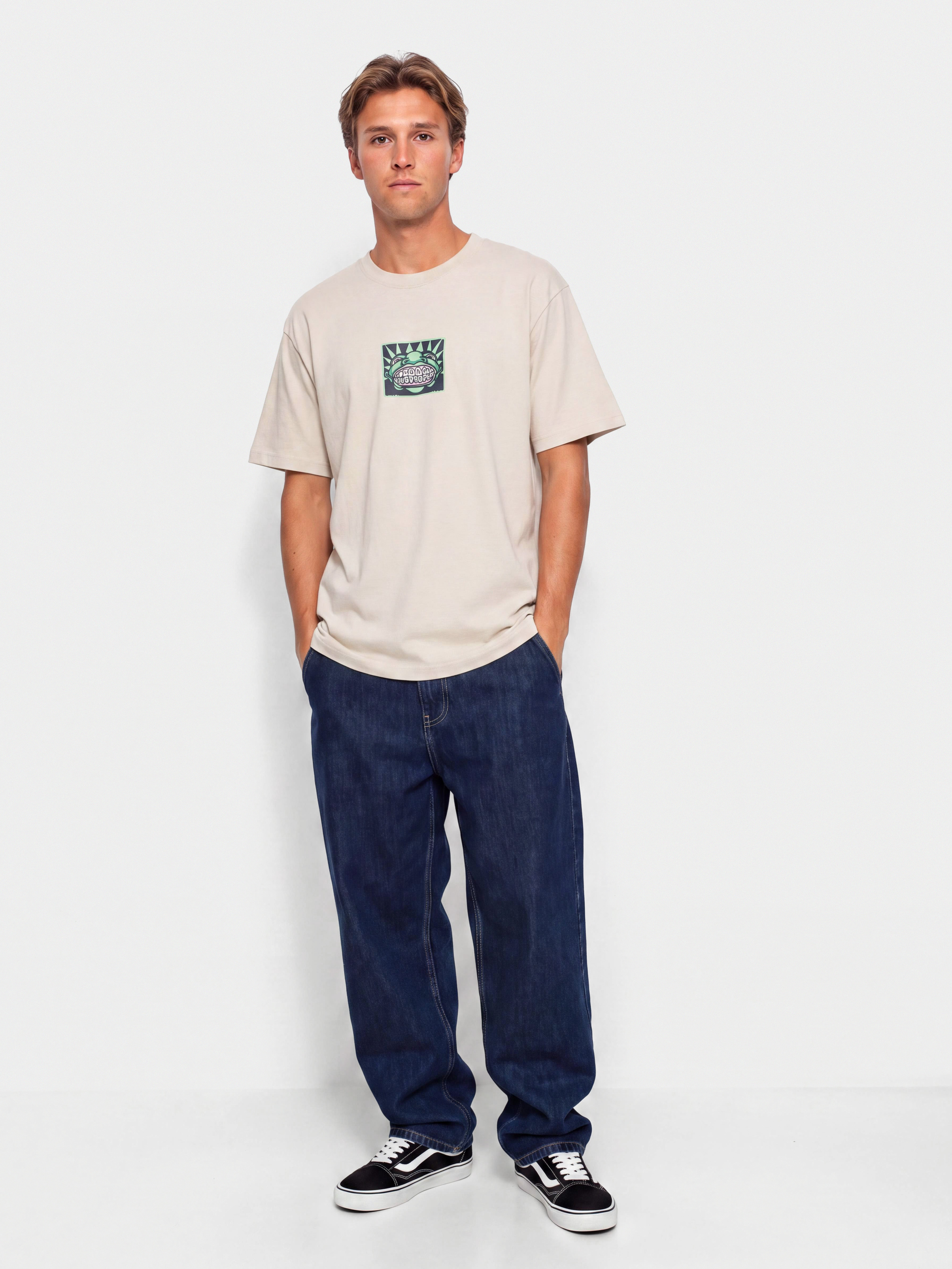 Tričko Vans Vans Mouf Loose Fit (taupe mist)