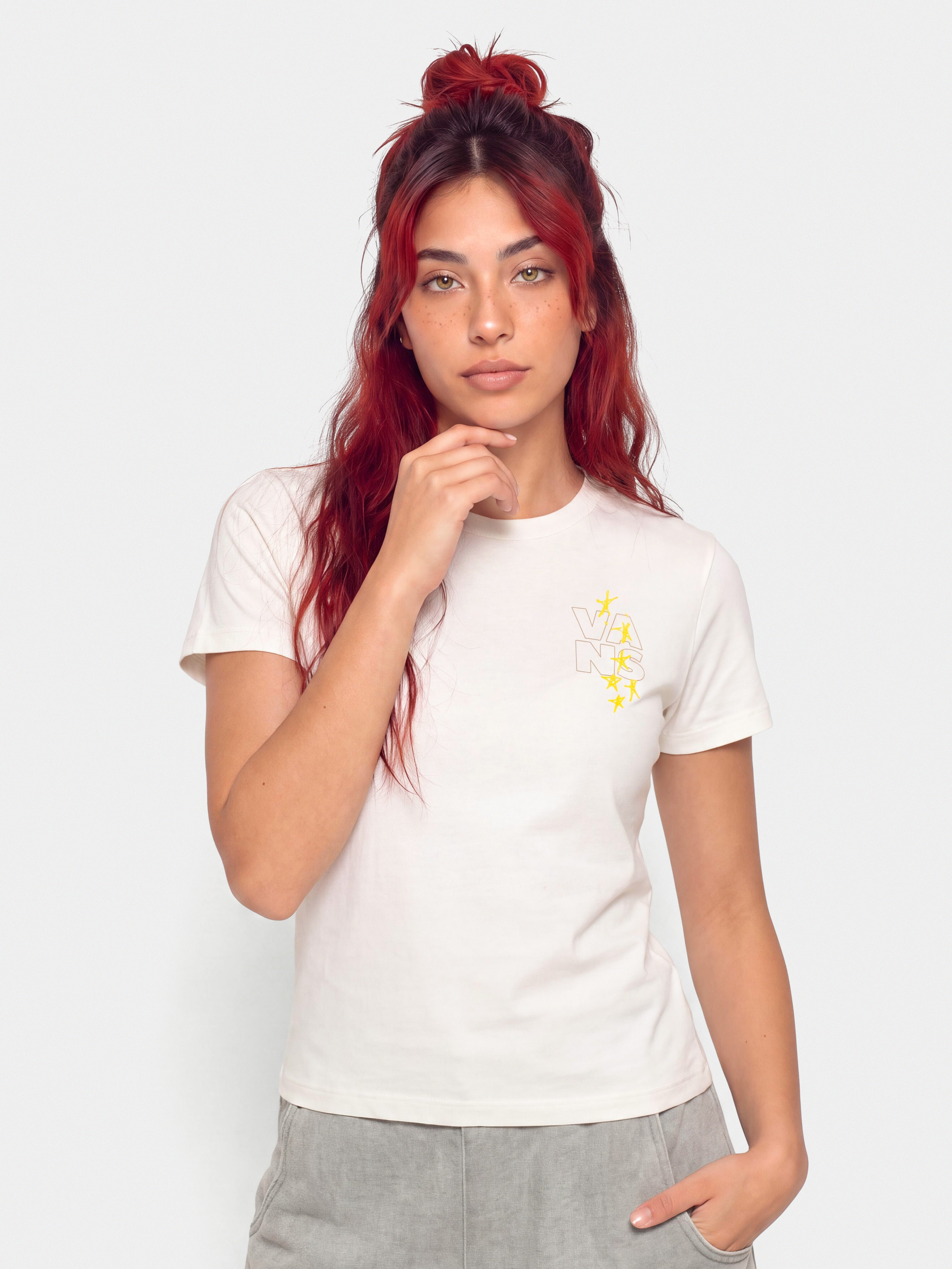 Tričko Vans New Age Research Wmn (marshmallow)