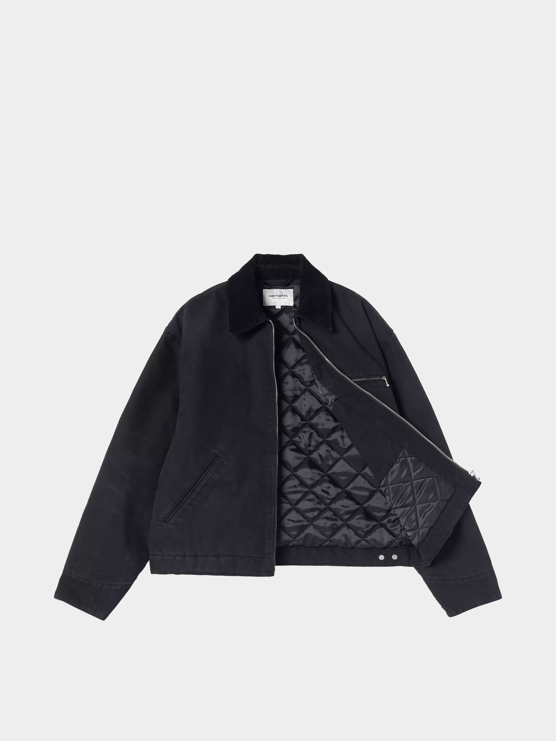 Bunda Carhartt WIP OG Detroit Wmn (black/black/stone canvas)
