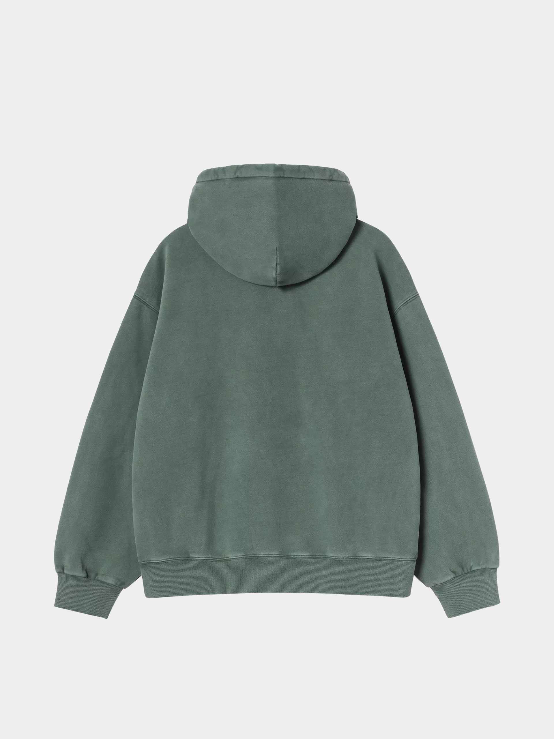 Mikina s kapucňou Carhartt WIP Vista HD (dark scarab/garment dyed)