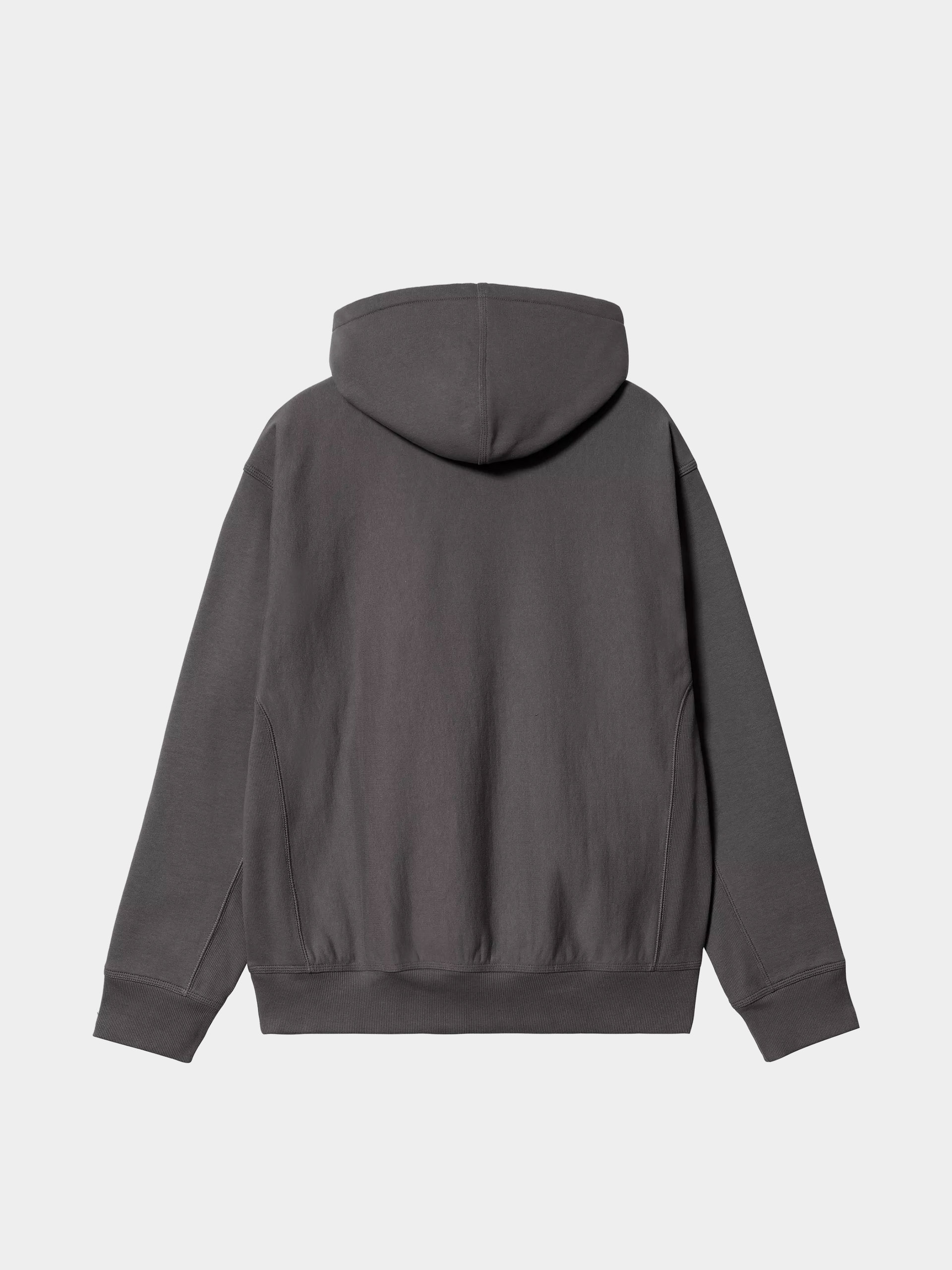 Mikina s kapucňou Carhartt WIP American Script HD (graphite)
