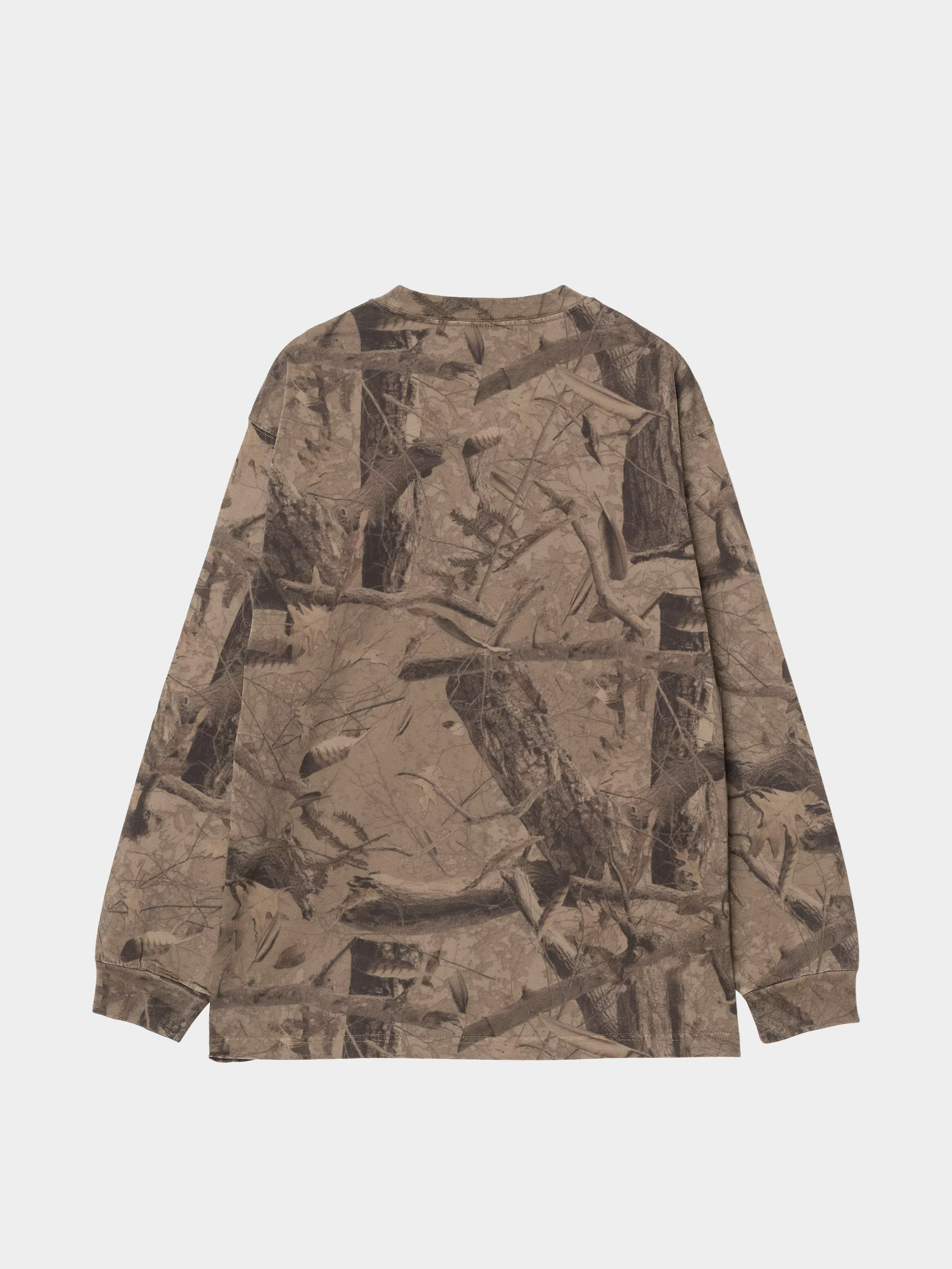Triko Carhartt WIP Feather Tree (camo feather tree khaki/shungite/garment dyed)