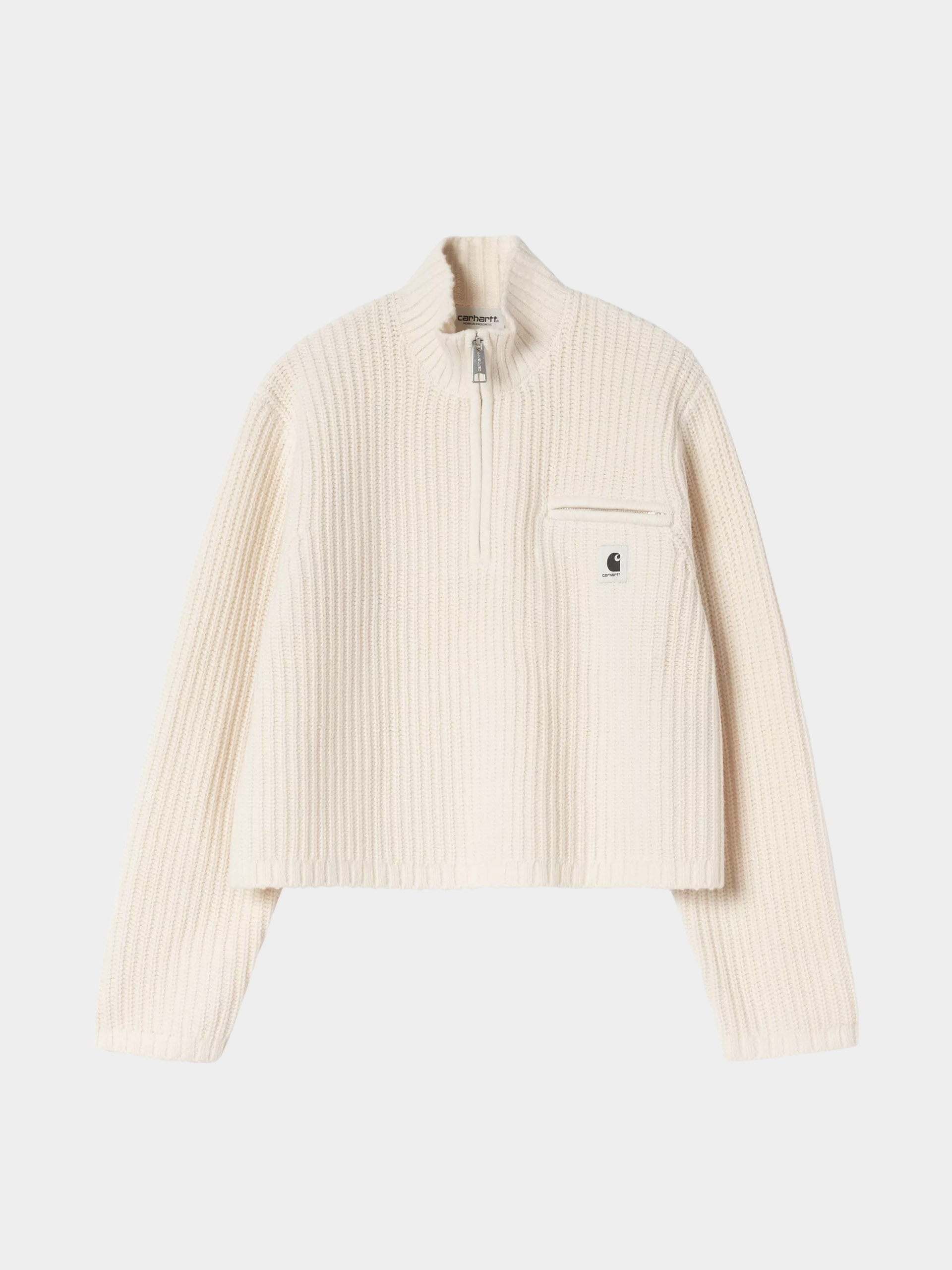 Sveter Carhartt WIP Detroit Half Zip Wmn (natural)
