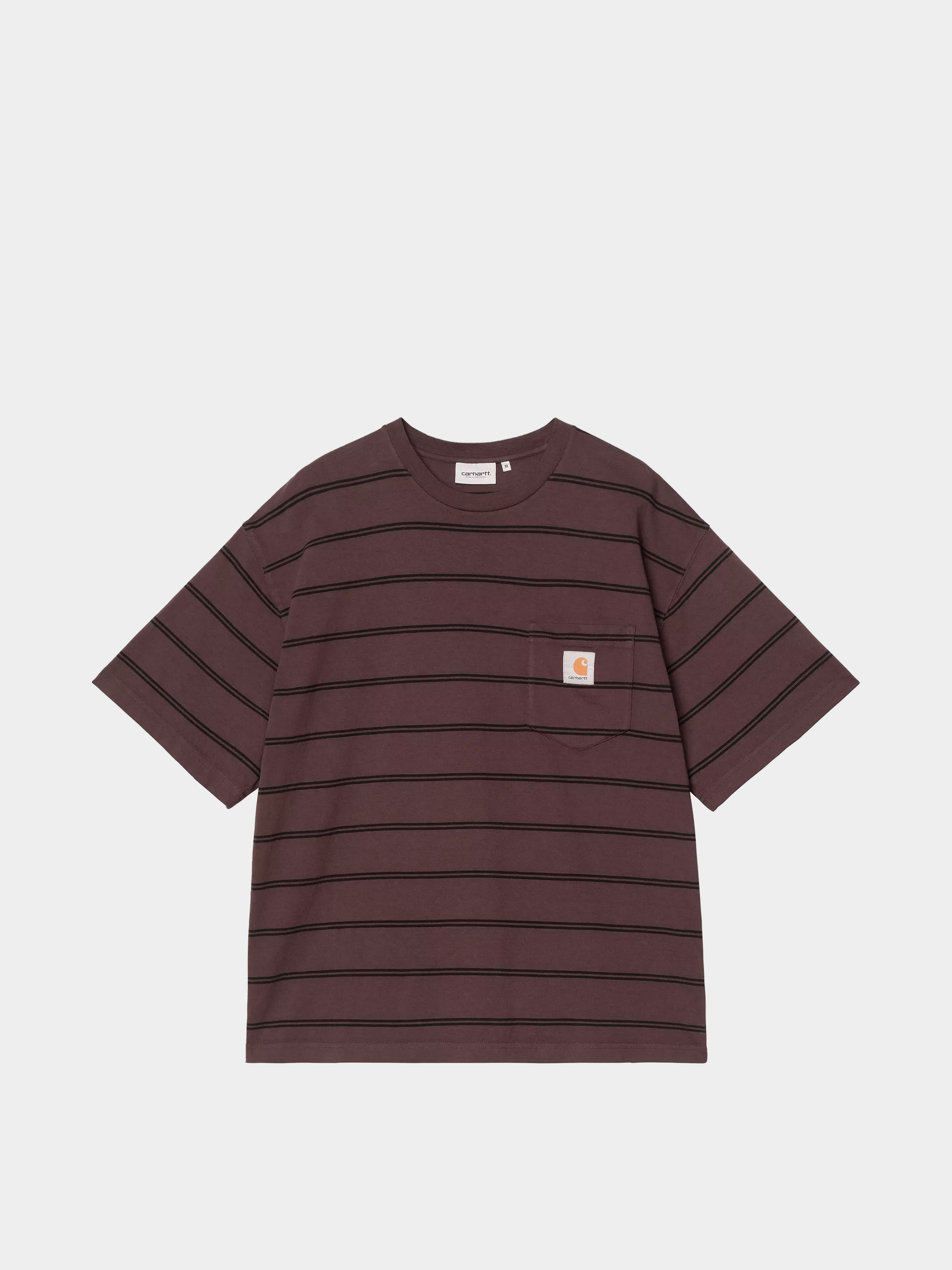Tričko Carhartt WIP Cardona Pocket (cardona stripe natural/palisander/garment dyed)