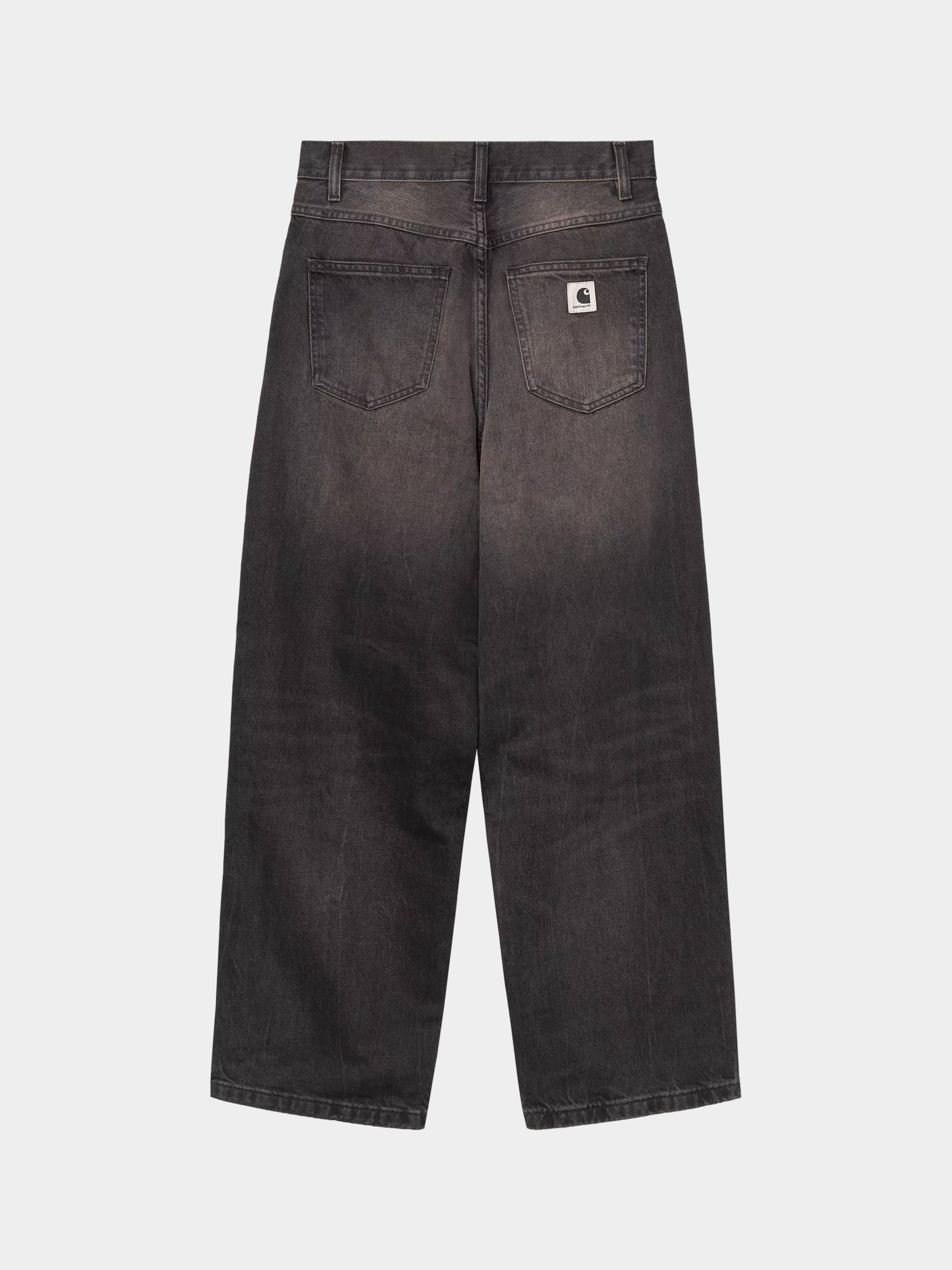 Nohavice Carhartt WIP Brandon Wmn (black/tobacco used wash)