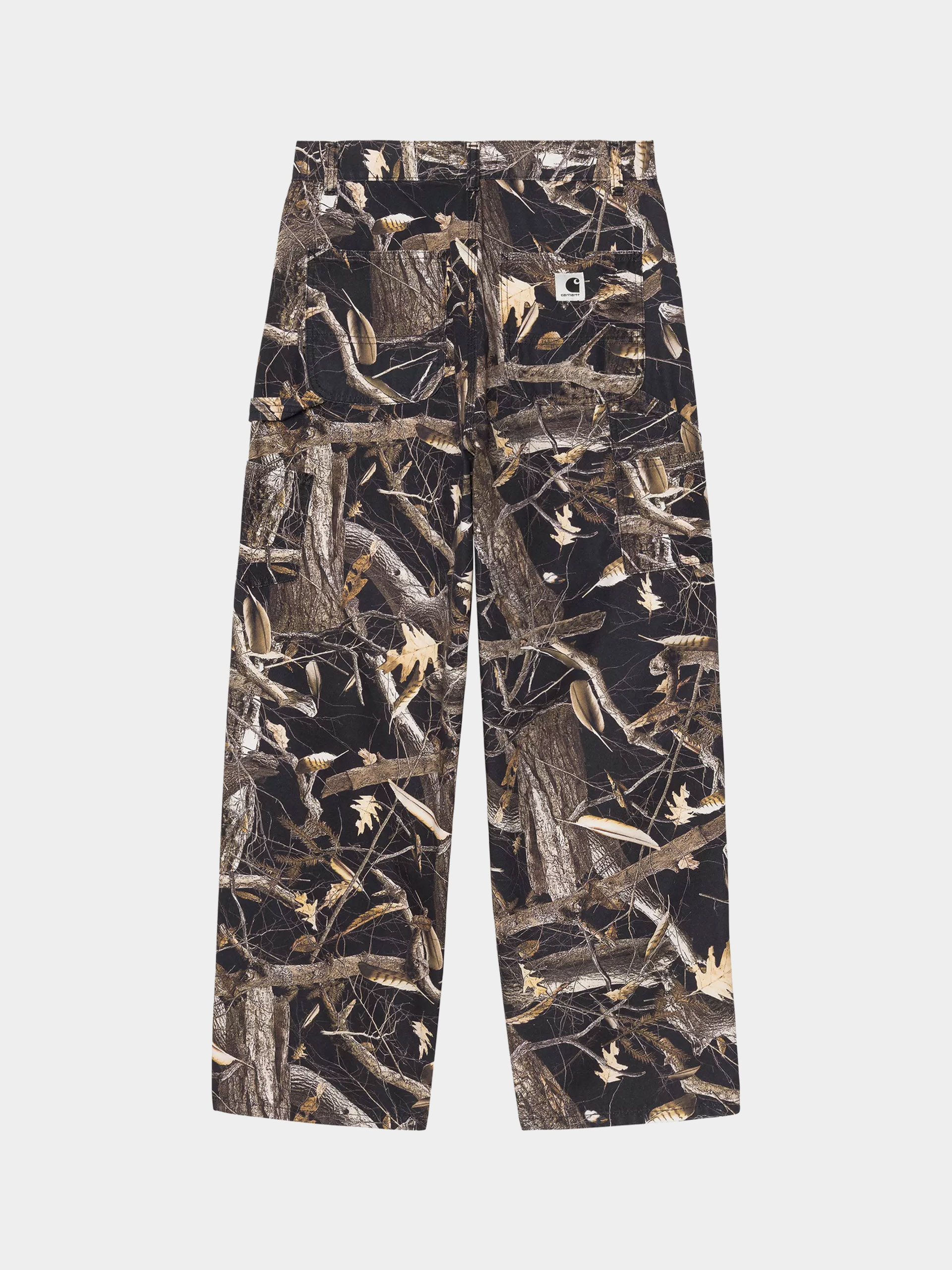 Nohavice Carhartt WIP Brandon Single Knee Wmn (camo feather tree black/heavy stone wash)