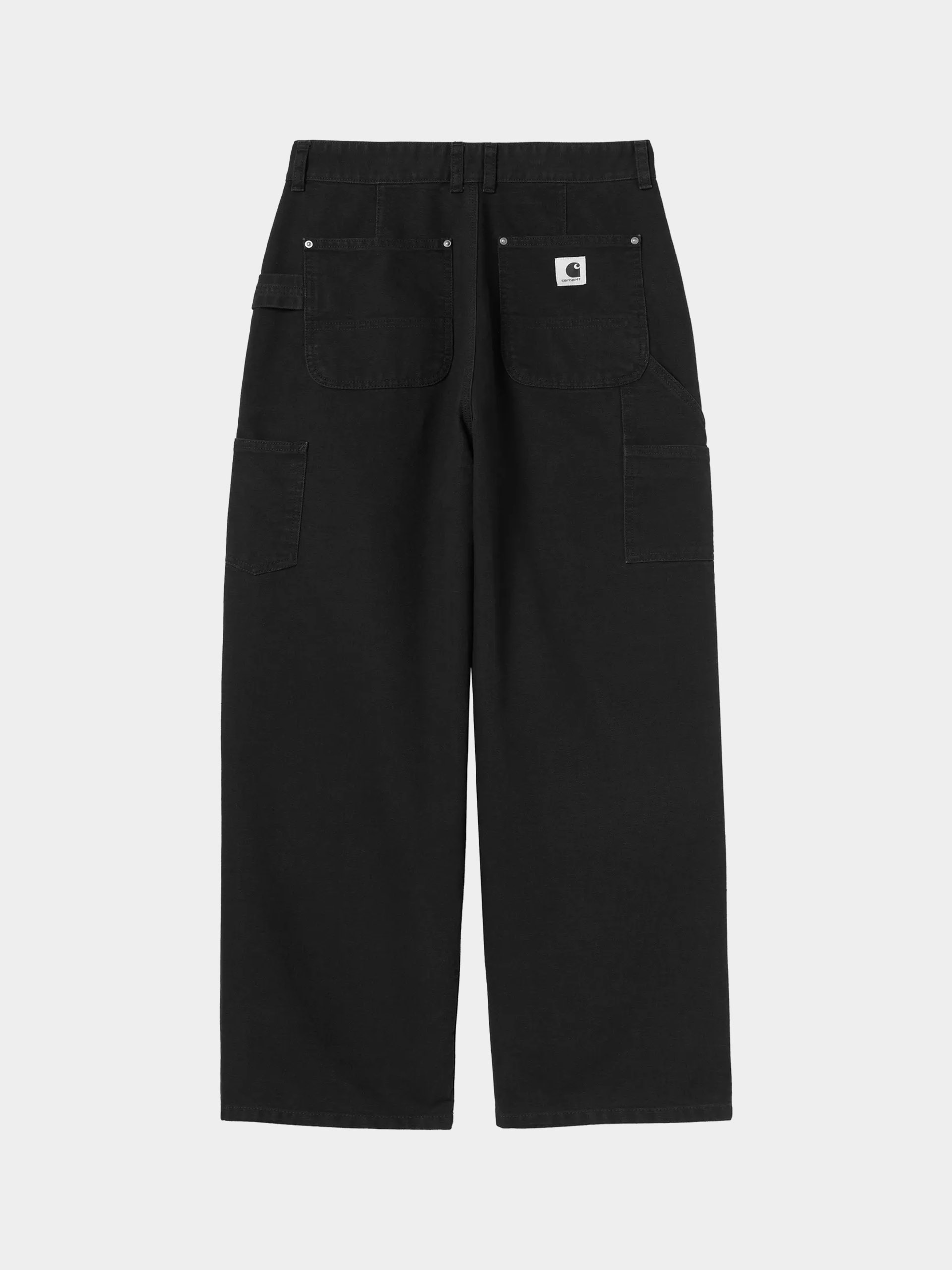 Nohavice Carhartt WIP Billie Single Knee Wmn (black/stone washed)