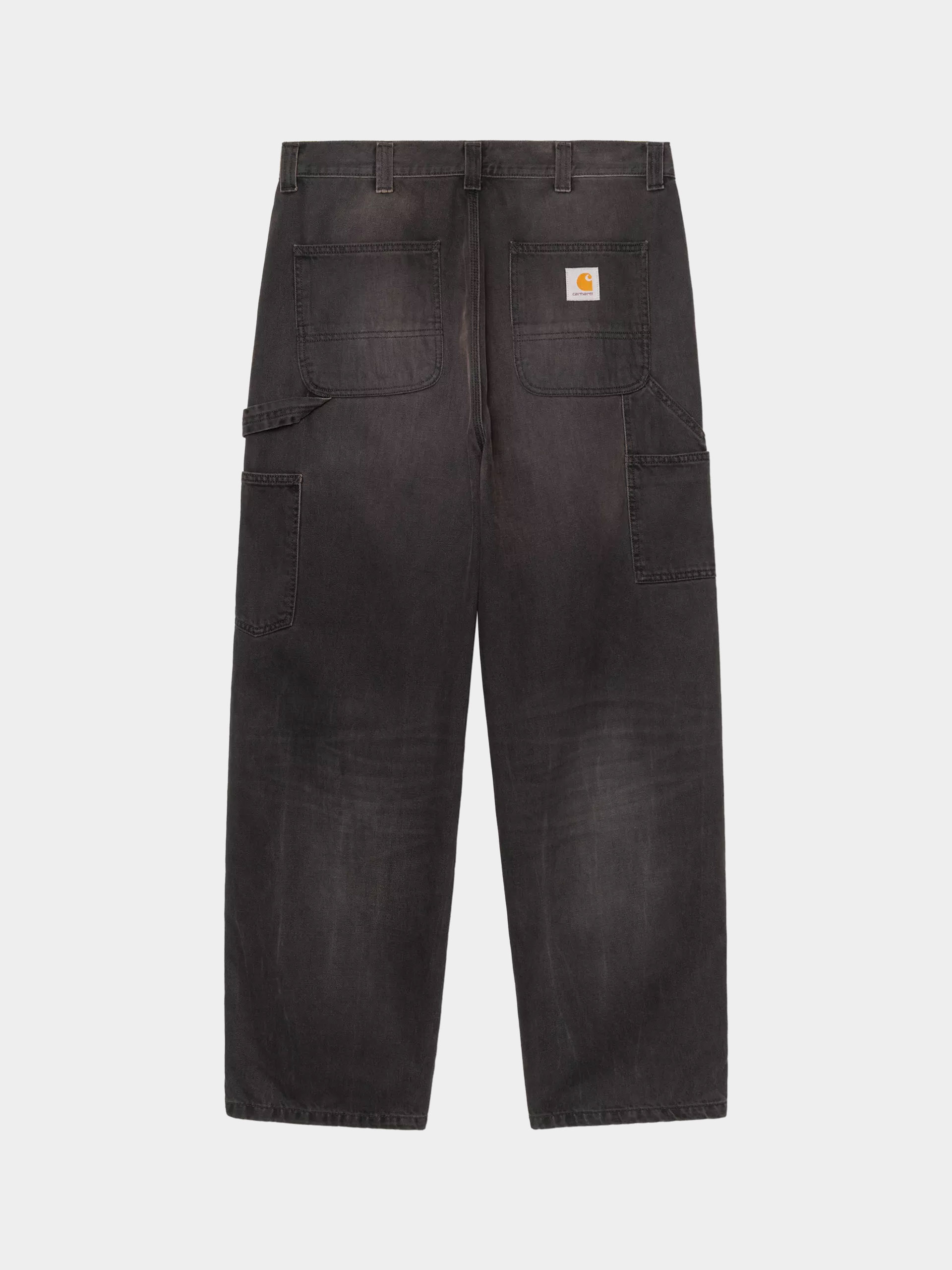 Nohavice Carhartt WIP OG Single Knee (black/tobacco used wash)