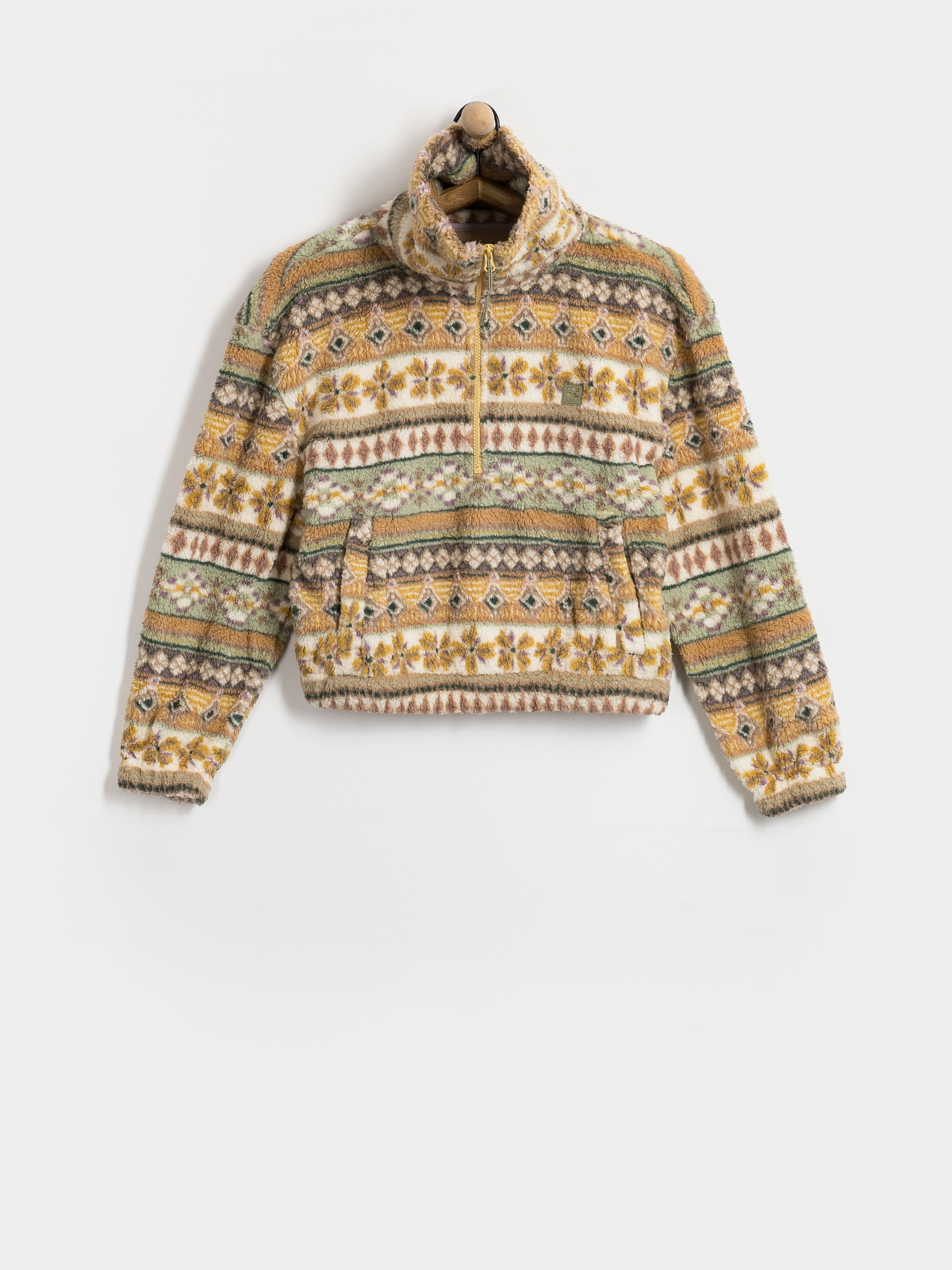 Dámsky Flísová mikina Billabong Barra Half Zip (sea fog)