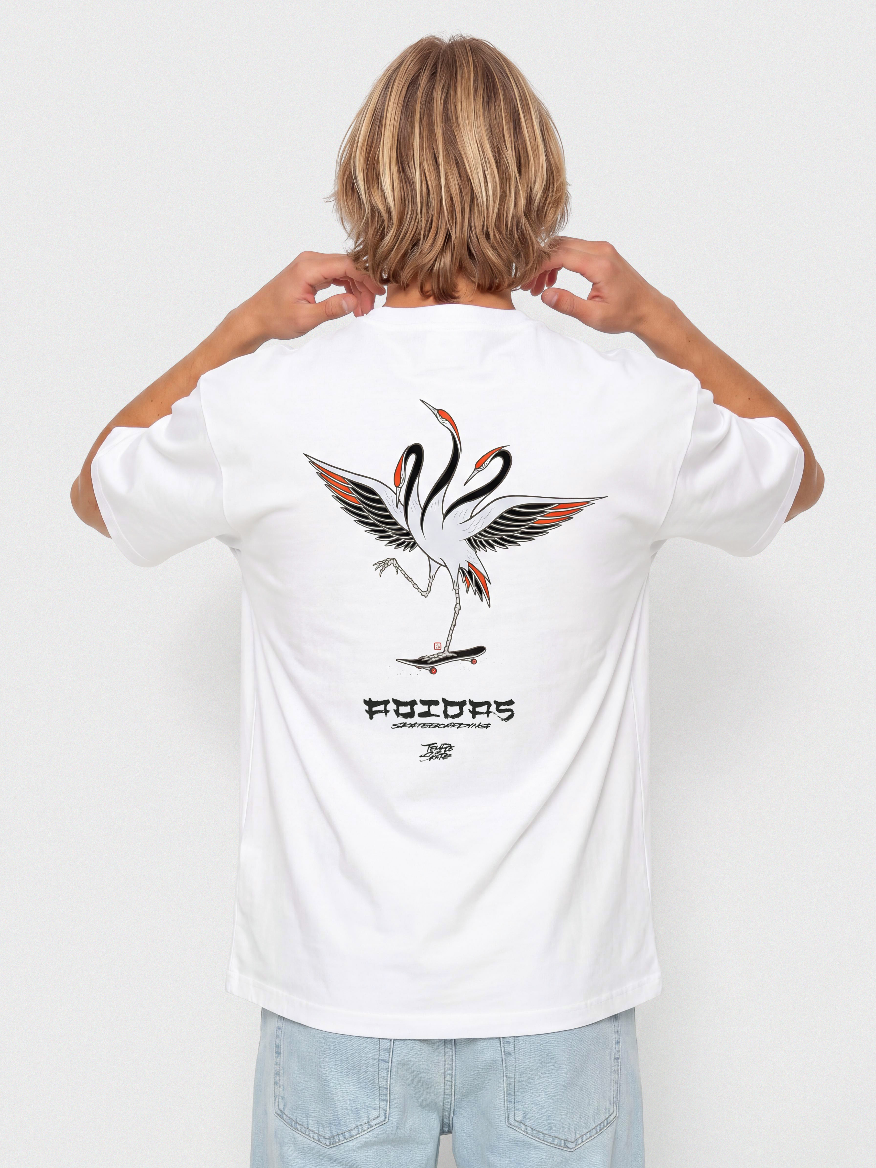 Tričko adidas Tos Crane (white/black)