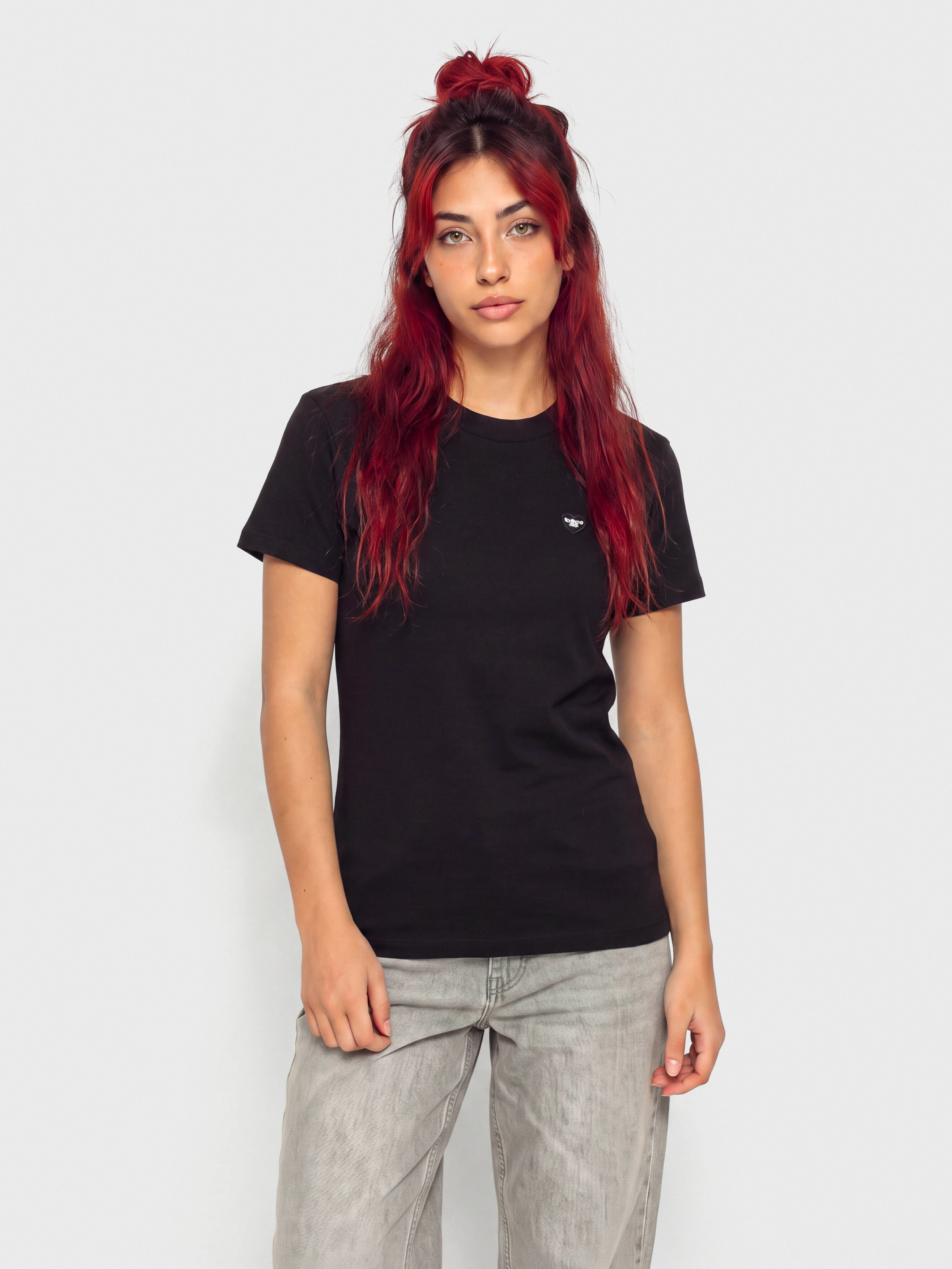 Tričko Carhartt WIP Small Heart Patch Wmn (black/black)