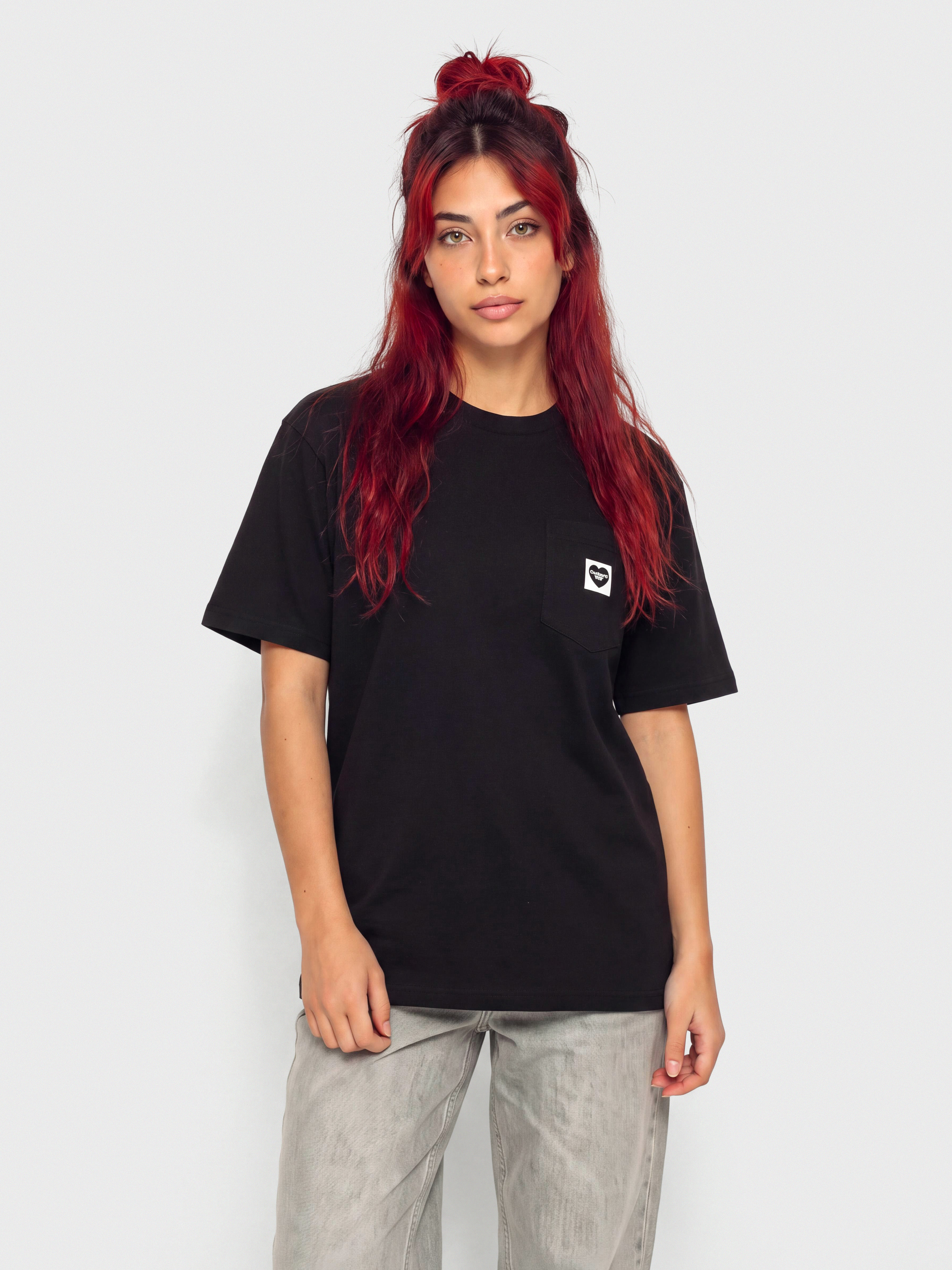 Triu010dko Carhartt WIP Pocket Small Heart Wmn (black/black)