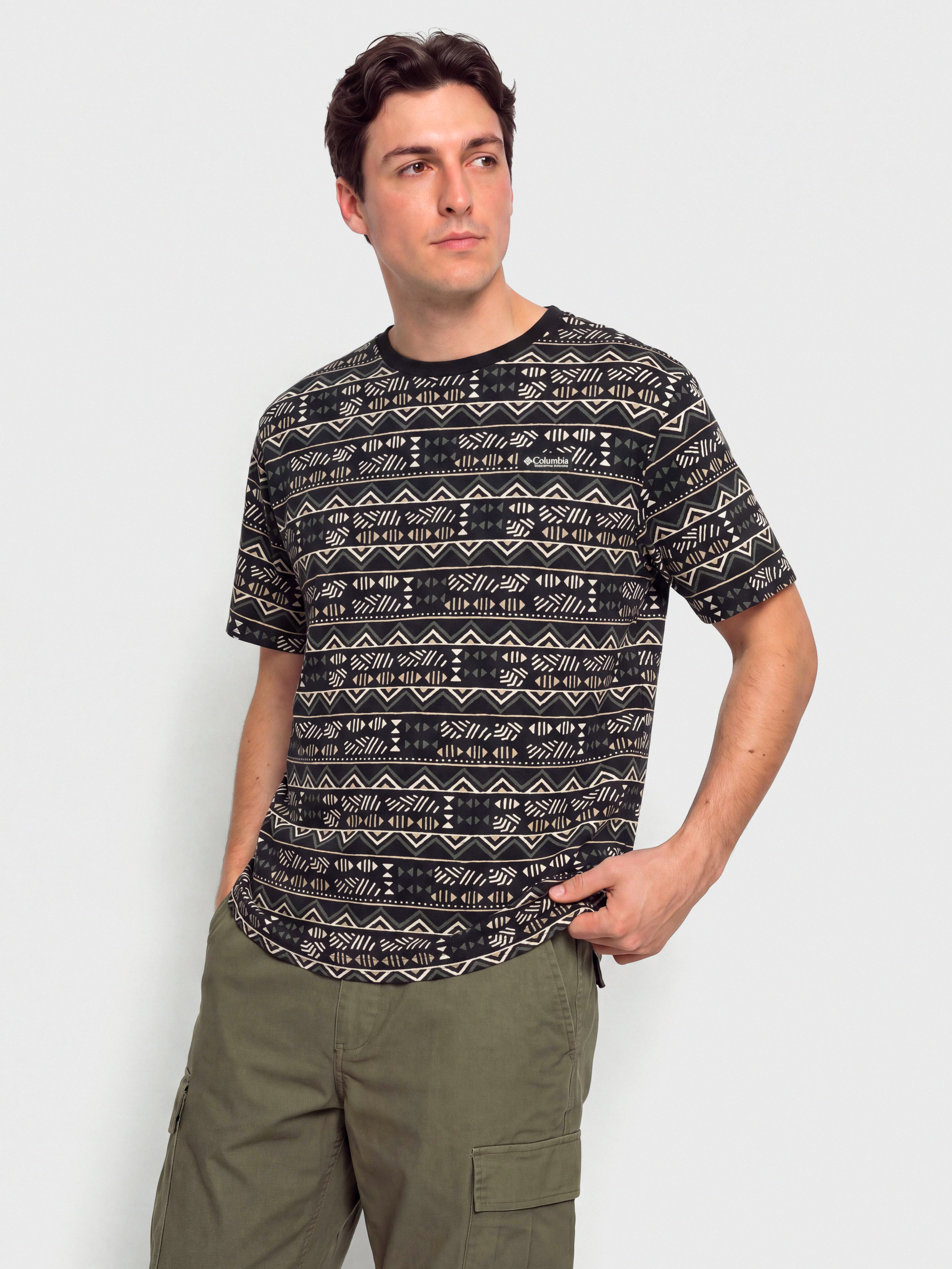 Tričko Columbia CSC Heavyweight Printed (black/horizons)