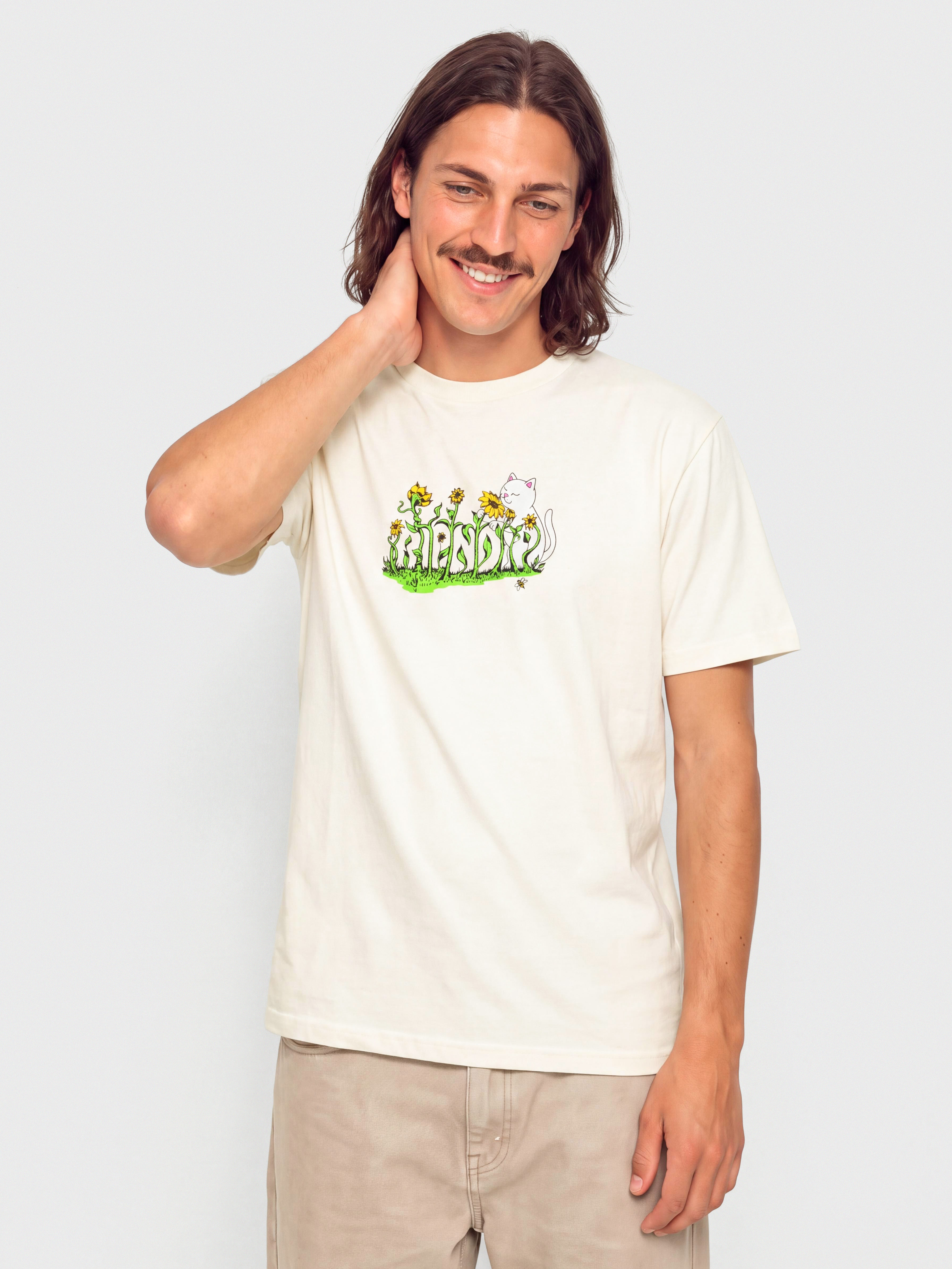 Tričko RipNDip Flower Boy (bone)