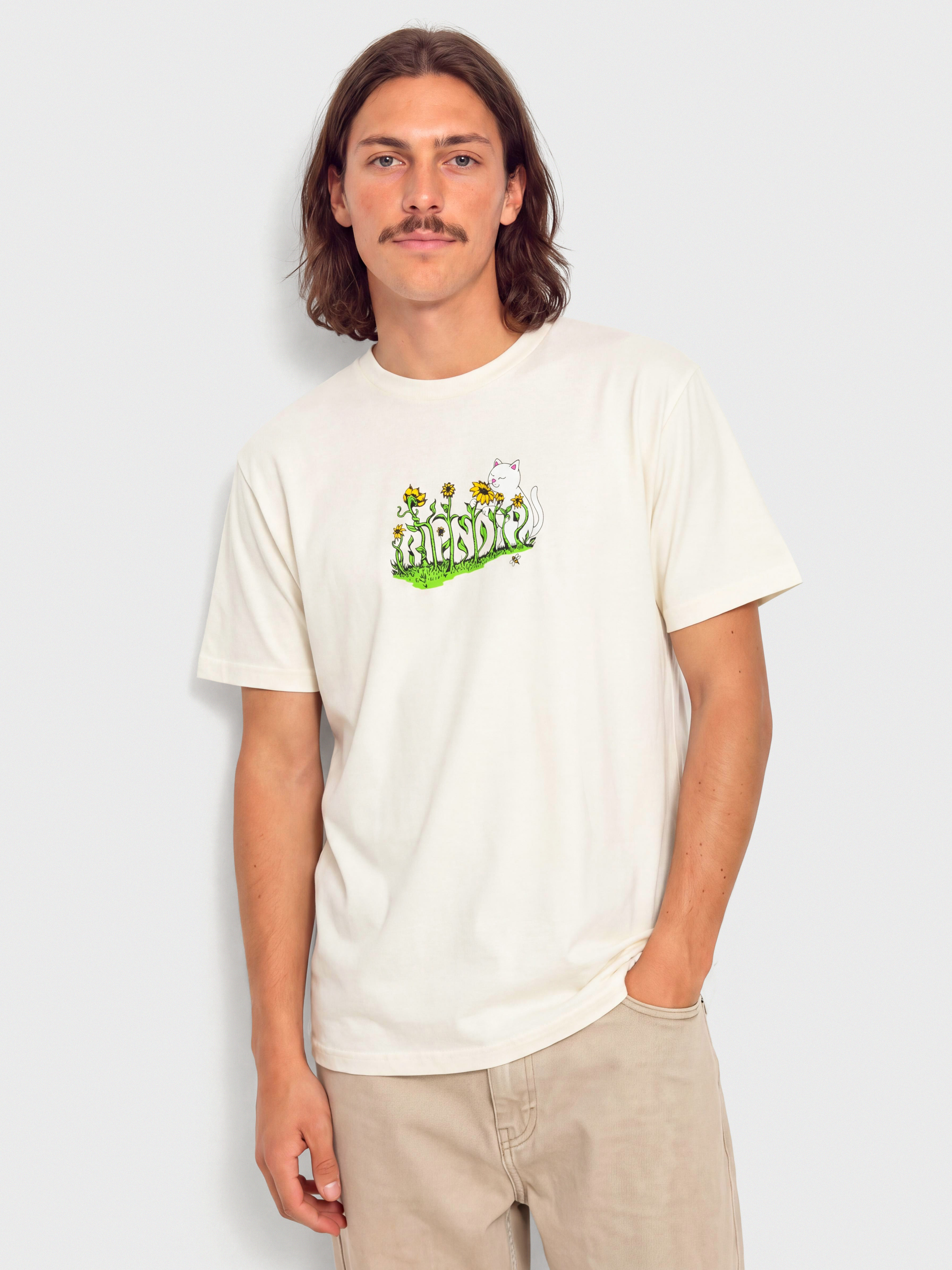 Tričko RipNDip Flower Boy (bone)