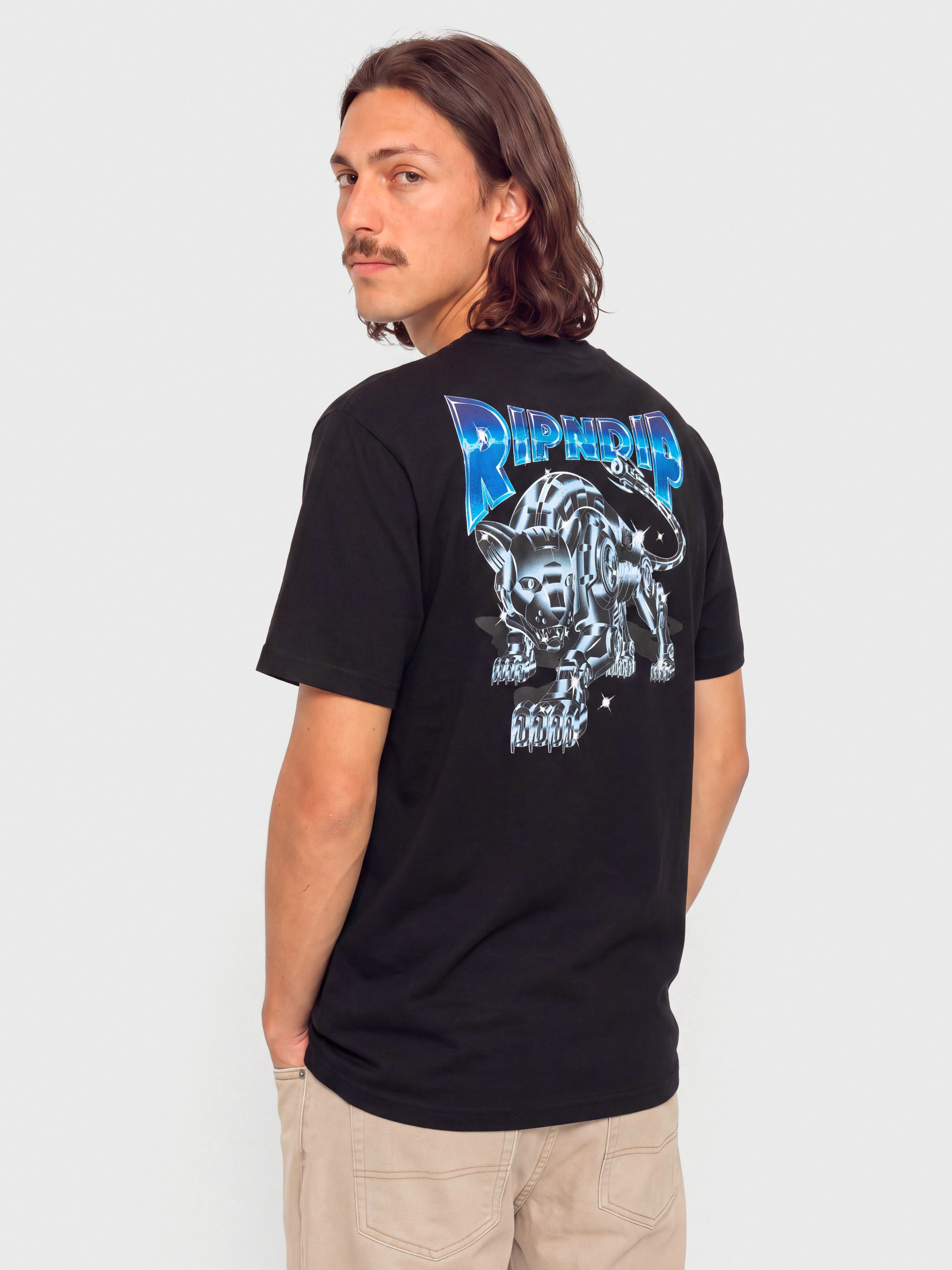 Tričko RipNDip Cyborg (black wash)