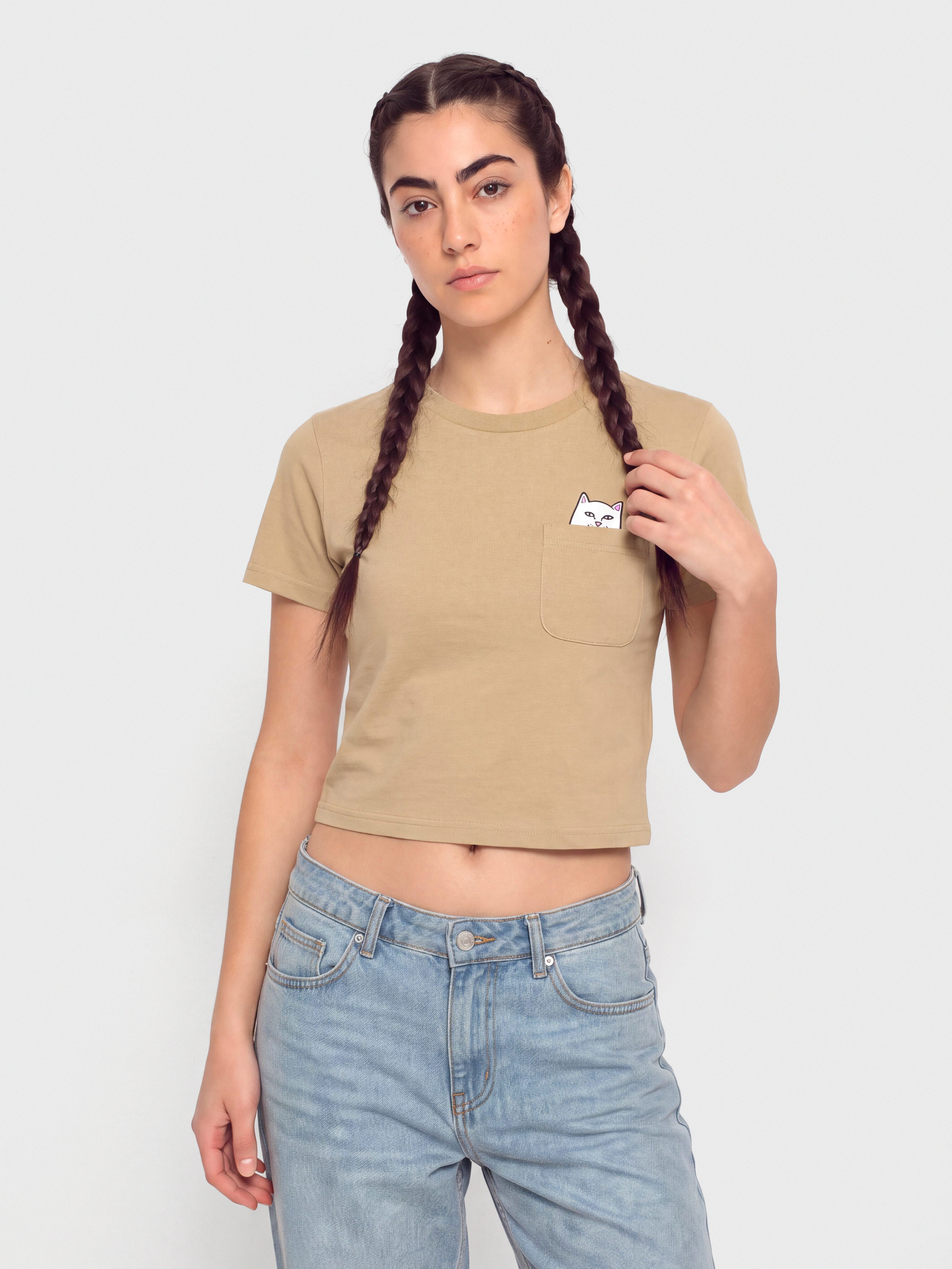 Tričko RipNDip Lord Nermal Cropped Pocket