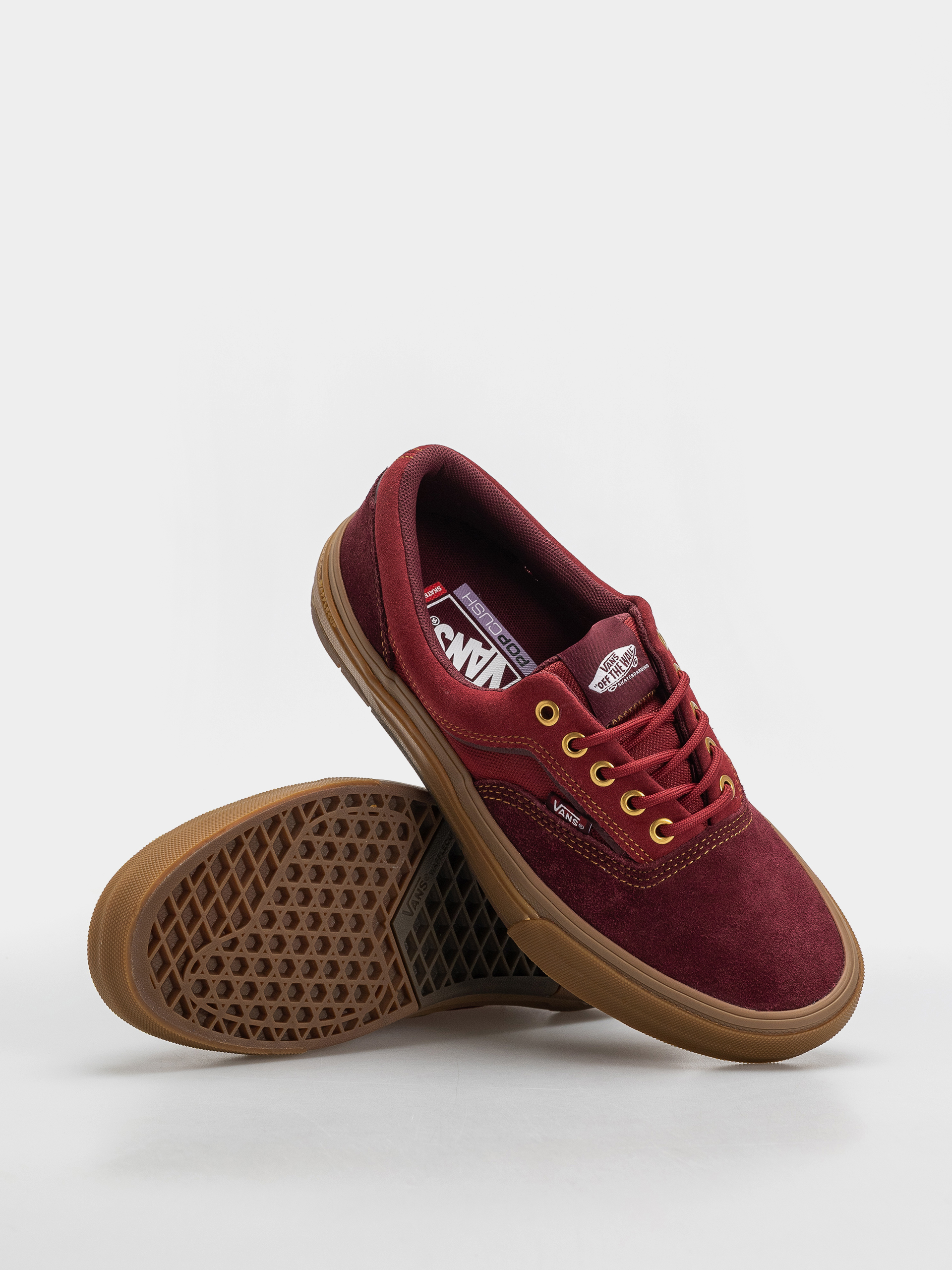Topánky Vans Skate Era Wafflecup (dark red/gum)