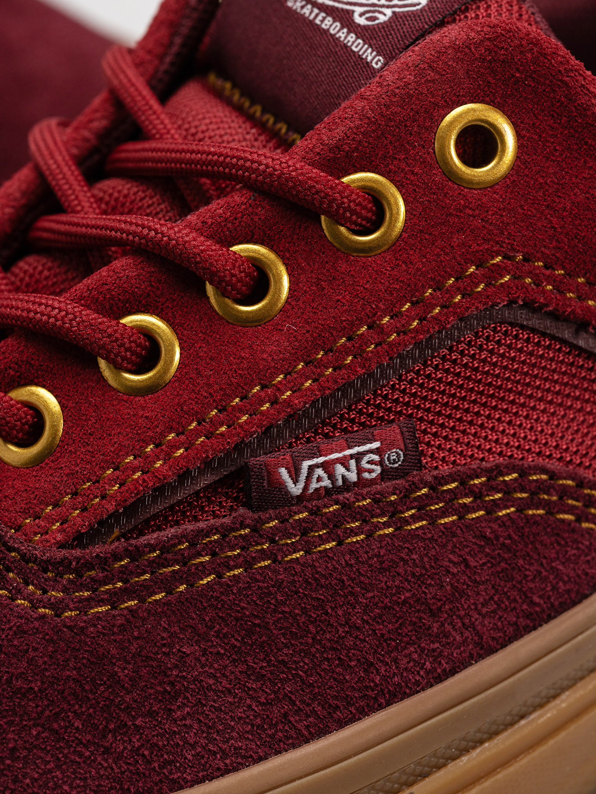Topánky Vans Skate Era Wafflecup (dark red/gum)