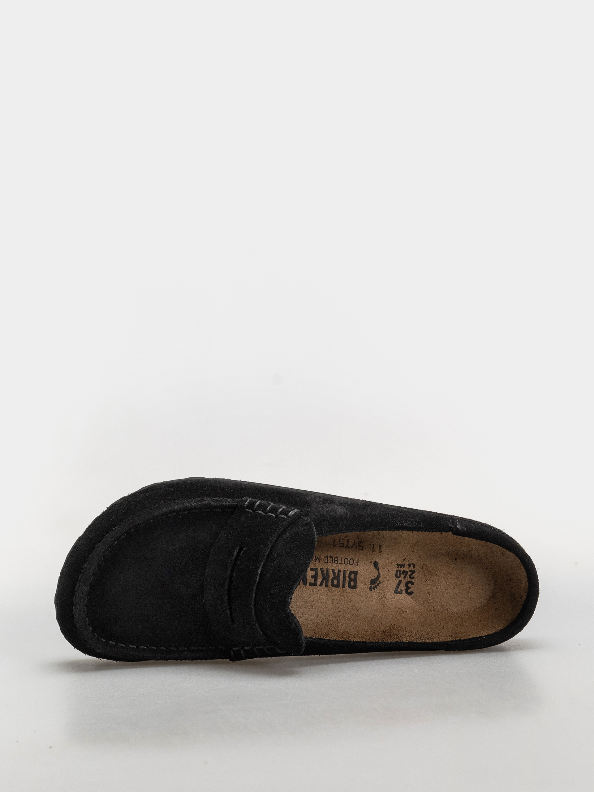 Šľapky Birkenstock Naples Wrapped Suede Leather Narrow (black)