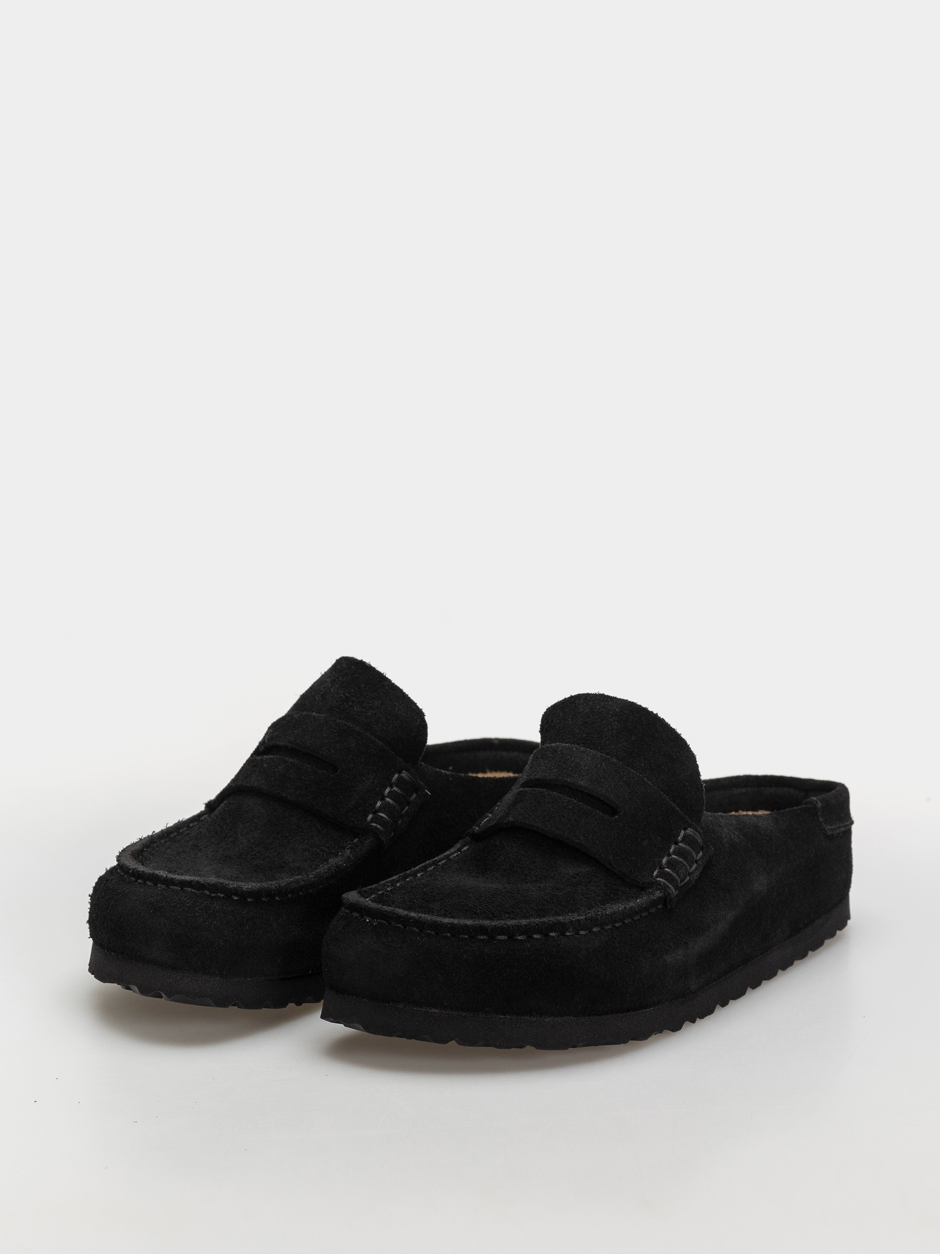 Šľapky Birkenstock Naples Wrapped Suede Leather Narrow (black)
