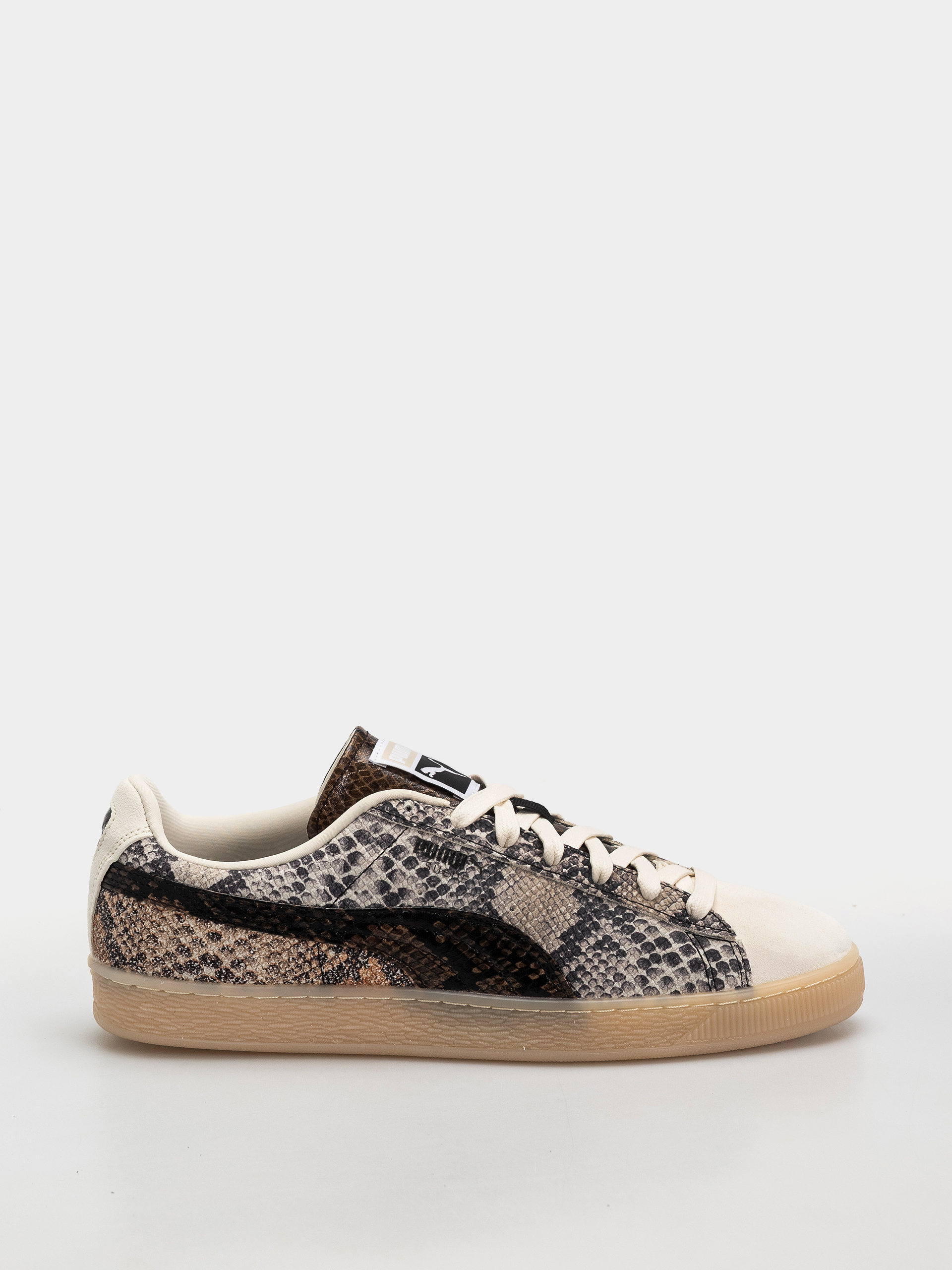 Topánky Puma Suede Snake (frosted ivory/puma black)