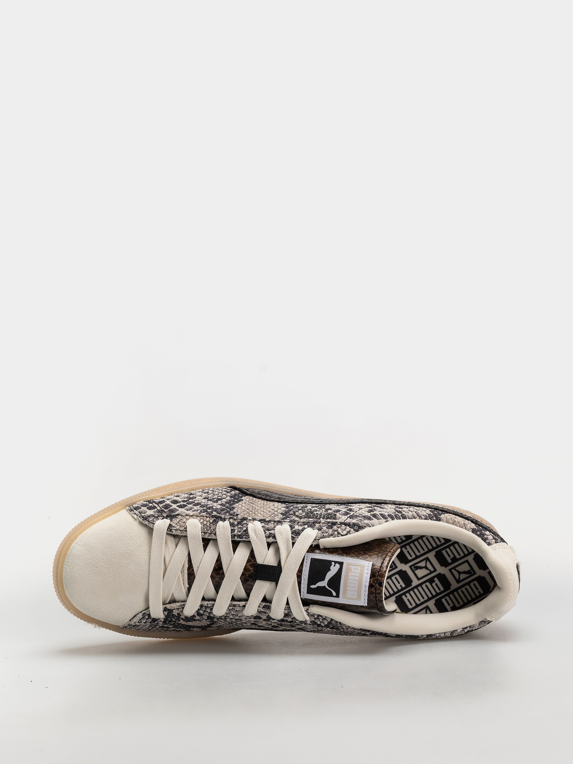 Topánky Puma Suede Snake (frosted ivory/puma black)