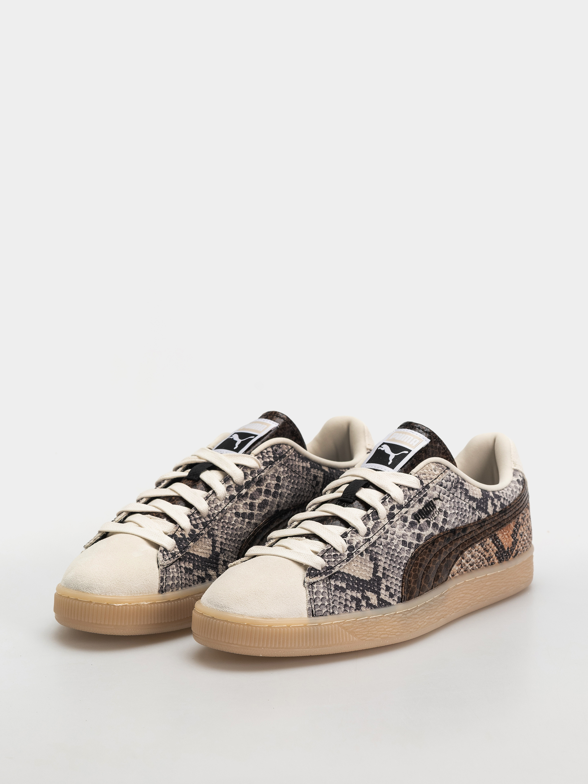 Topánky Puma Suede Snake (frosted ivory/puma black)