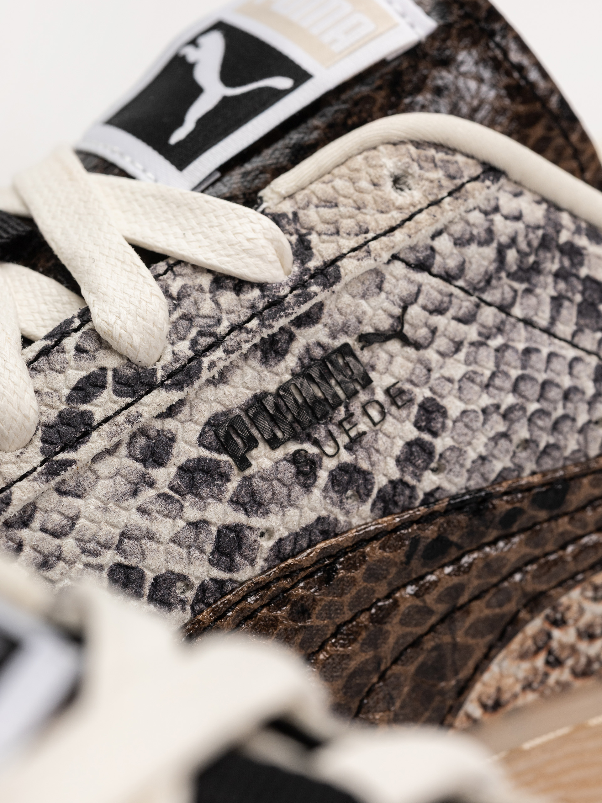 Topánky Puma Suede Snake (frosted ivory/puma black)